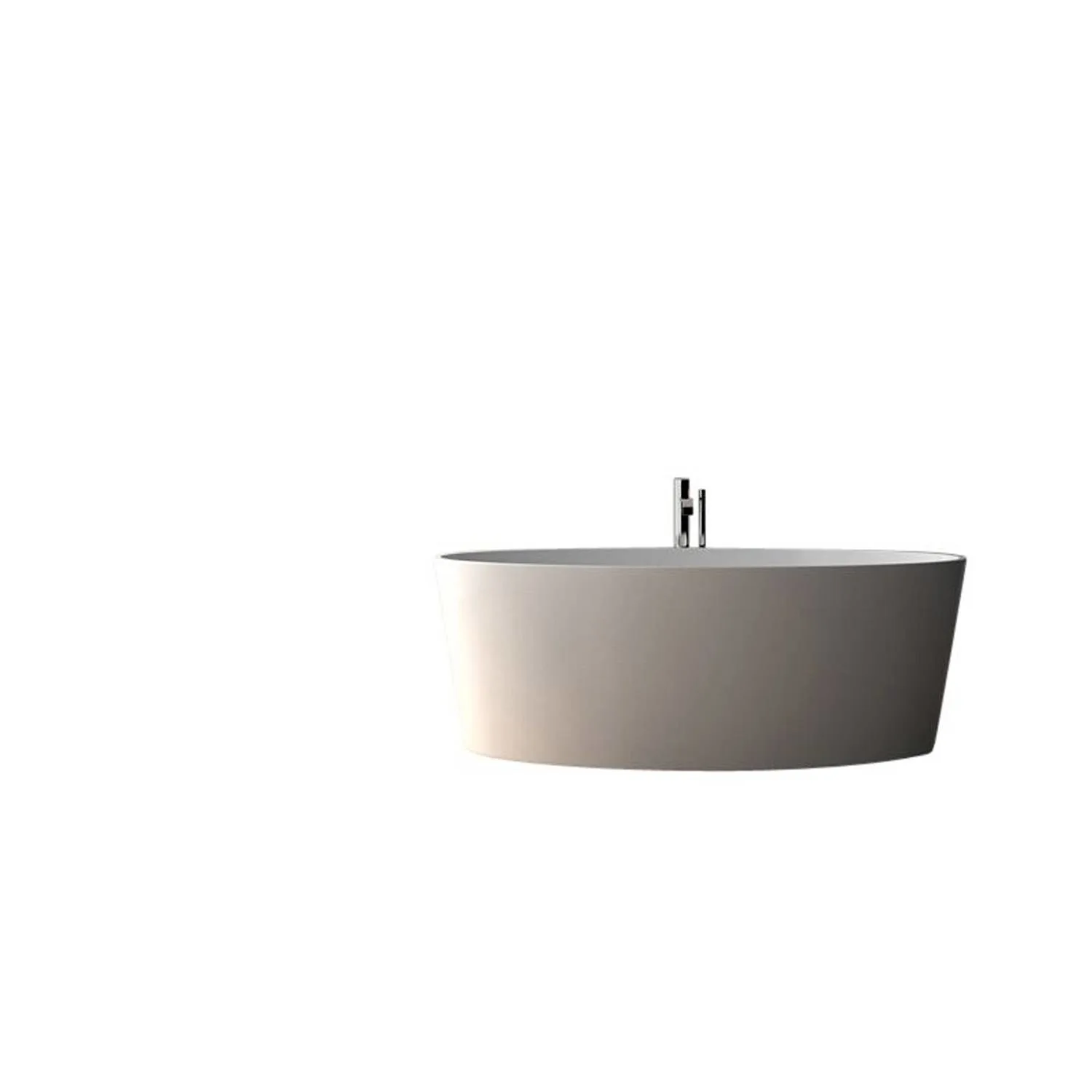Legion Furniture 63 Inch No Faucet Matt White Solid Surface Bathtub - image 9
