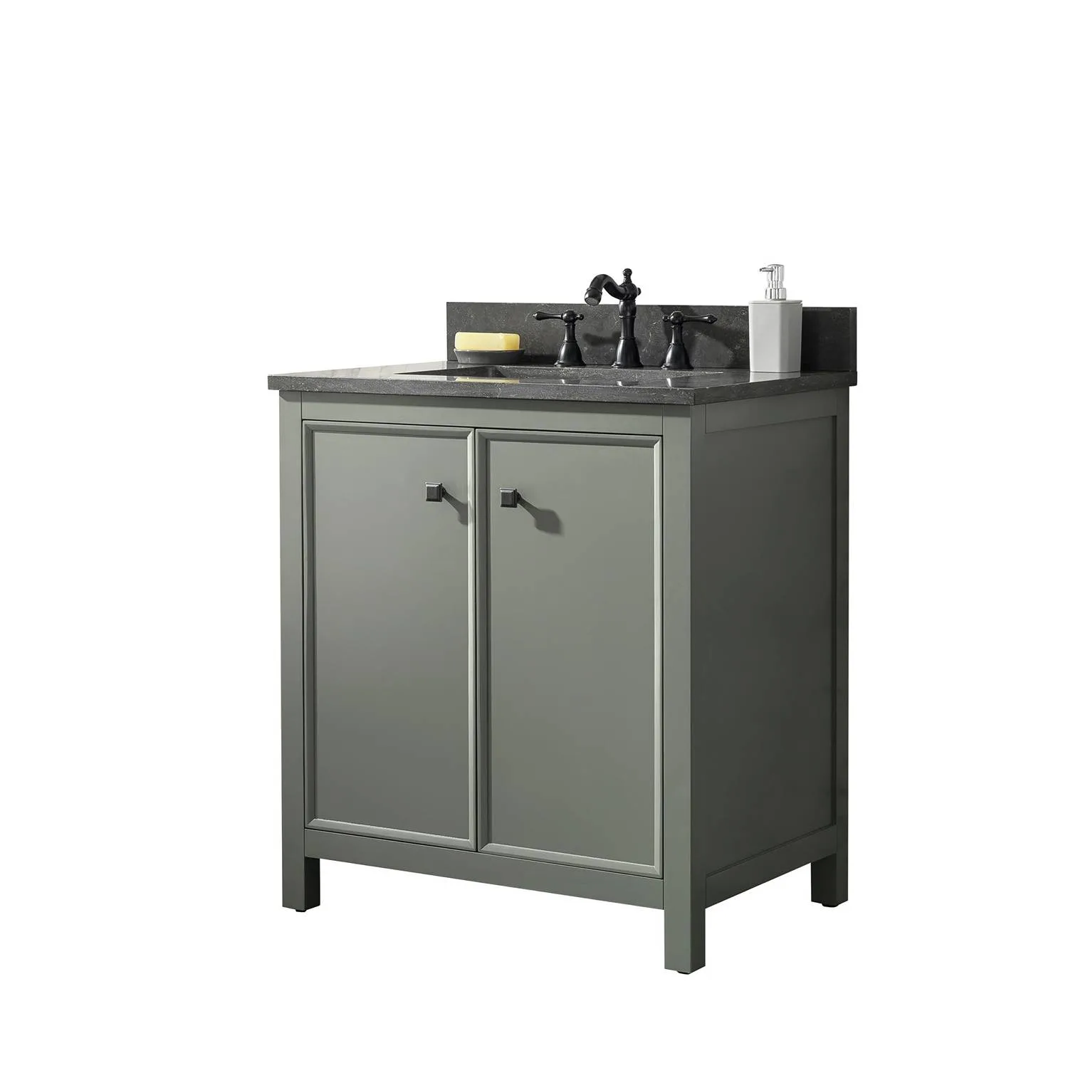 Legion Furniture 30 Inch Blue Lime Stone Top Pewter Green Vanity Cabinet - image 14