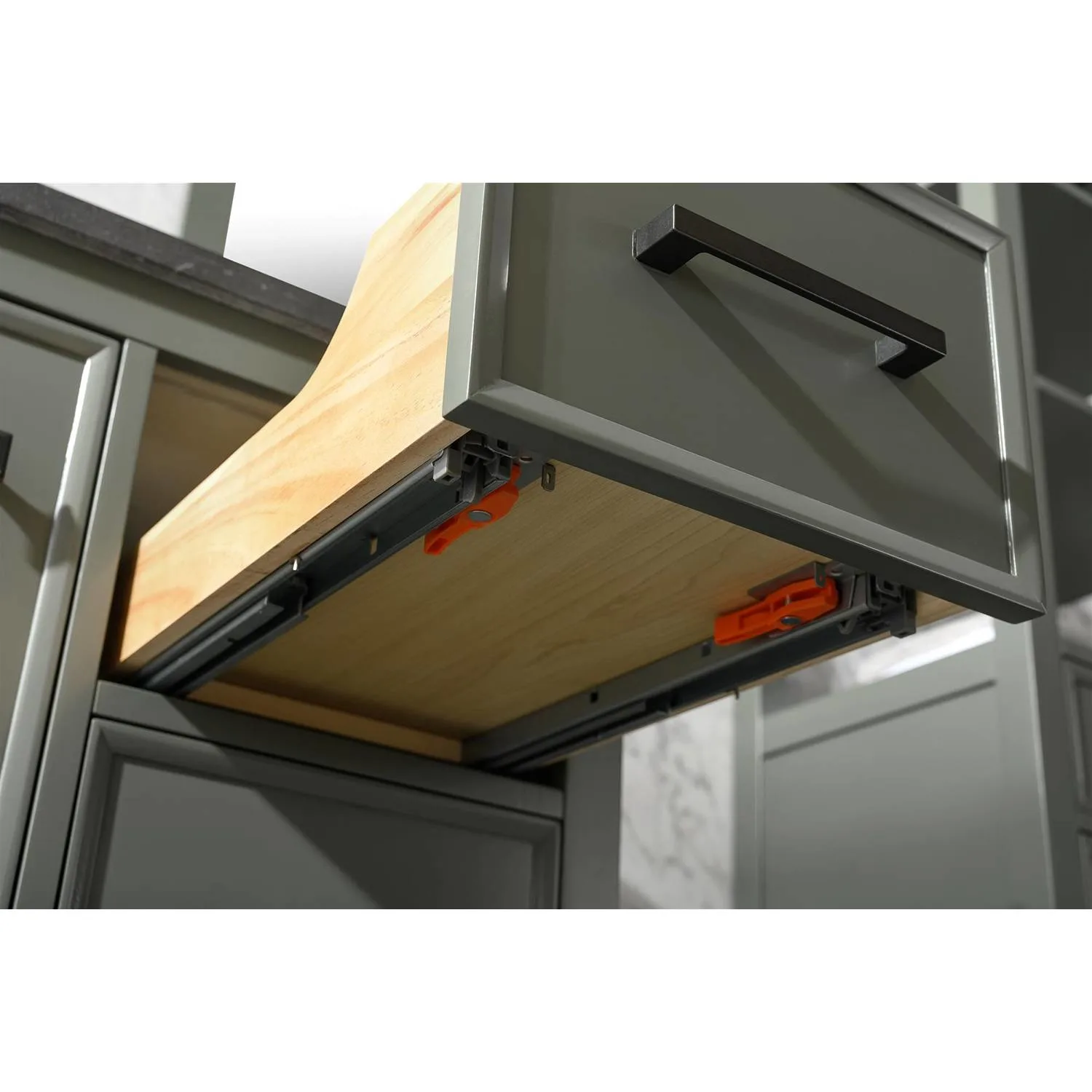 Legion Furniture 36 Inch Blue Lime Stone Top Pewter Green Vanity Cabinet - image 9