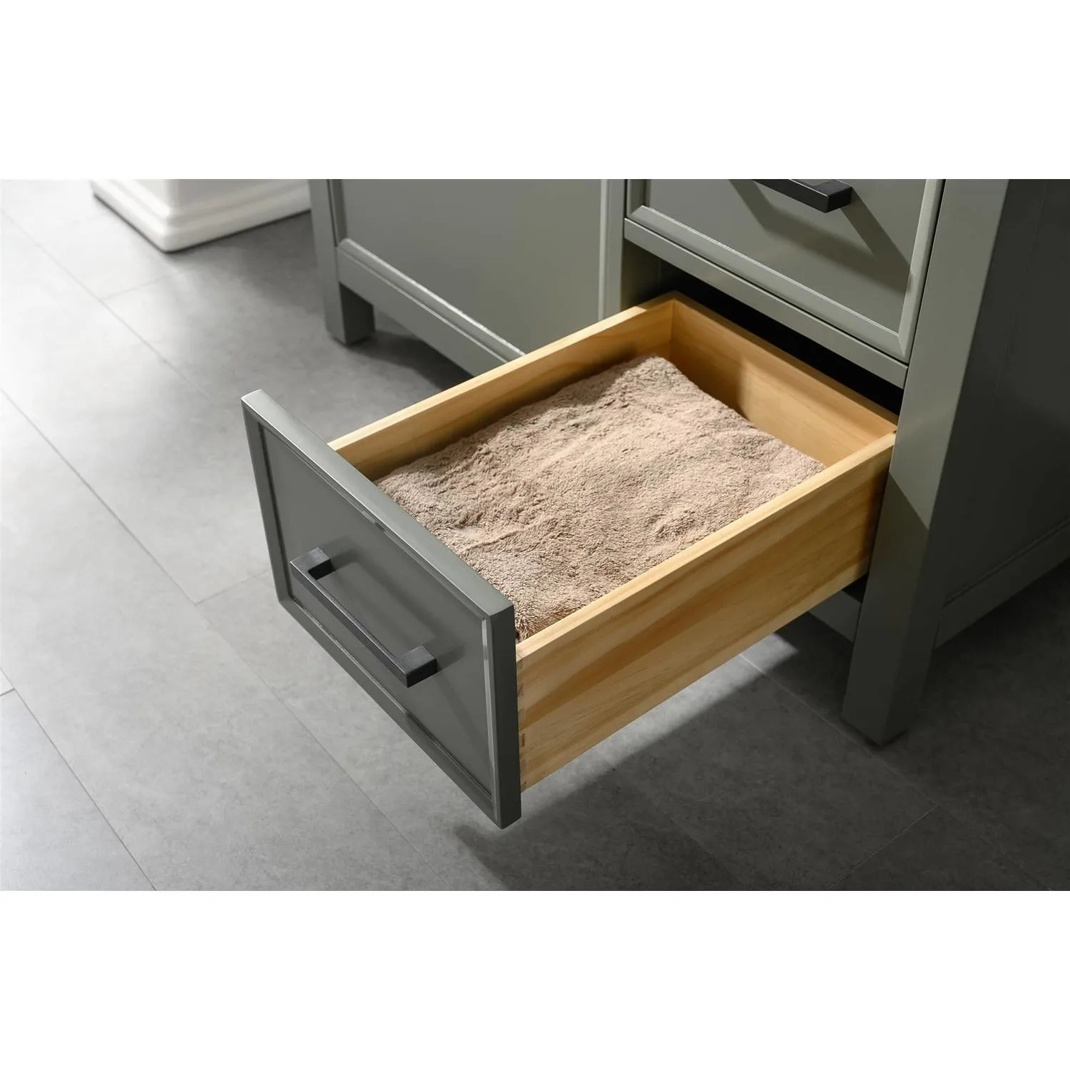 Legion Furniture 36 Inch Blue Lime Stone Top Pewter Green Vanity Cabinet - image 10