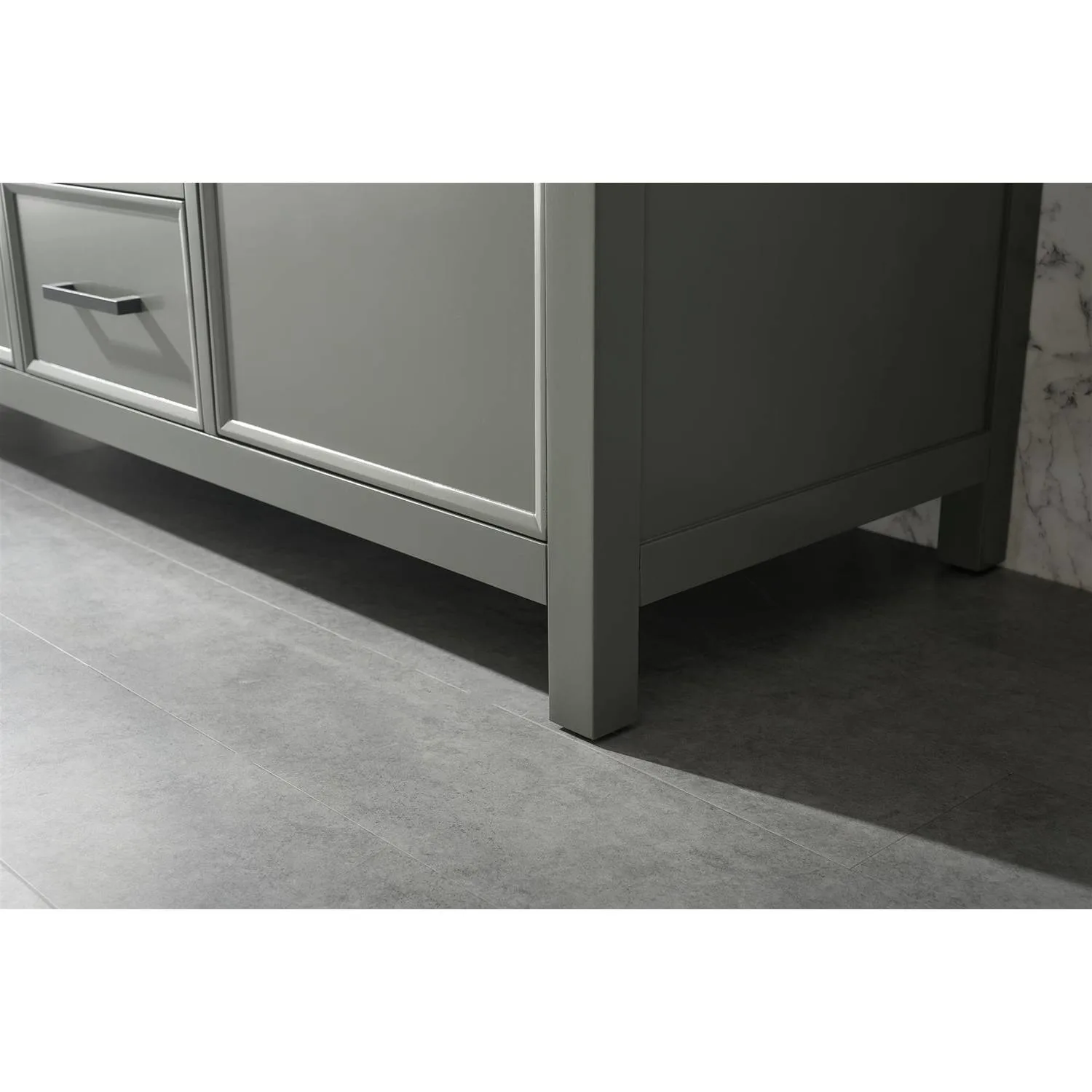 Legion Furniture 54 Inch Blue Lime Stone Top Pewter Green Vanity Cabinet - image 7