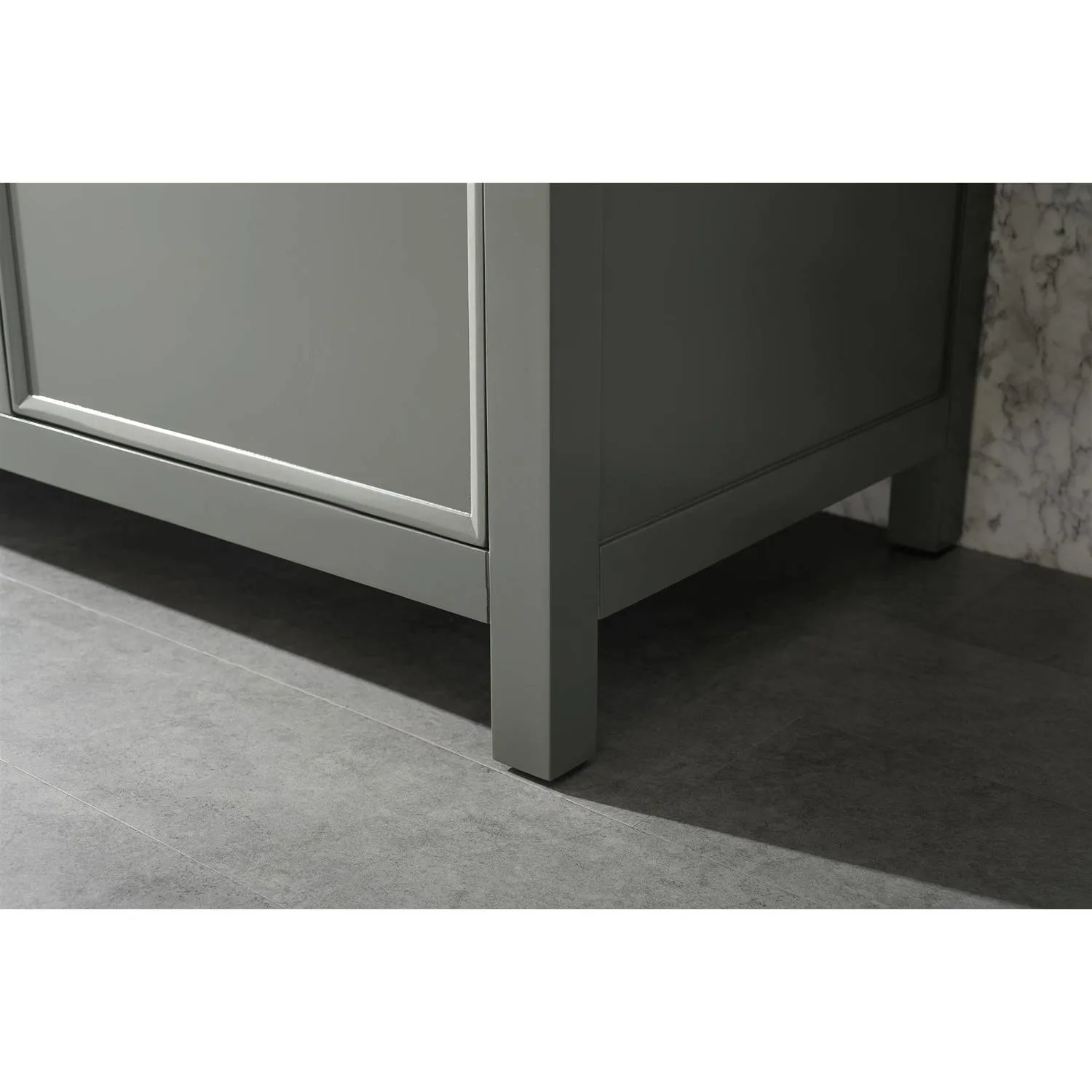 Legion Furniture 60 Inch Blue Lime Stone Top Pewter Green Vanity Cabinet - image 7