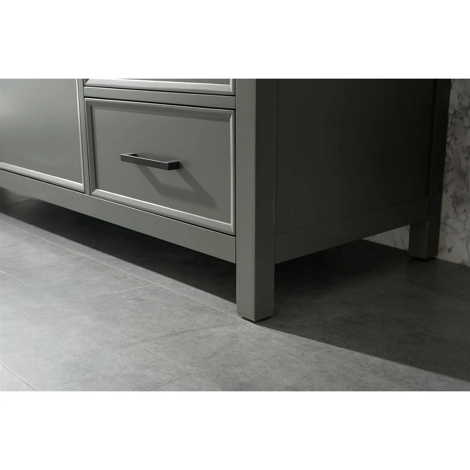 Legion Furniture 60 Inch Blue Lime Stone Top Pewter Green Vanity Cabinet - image 5