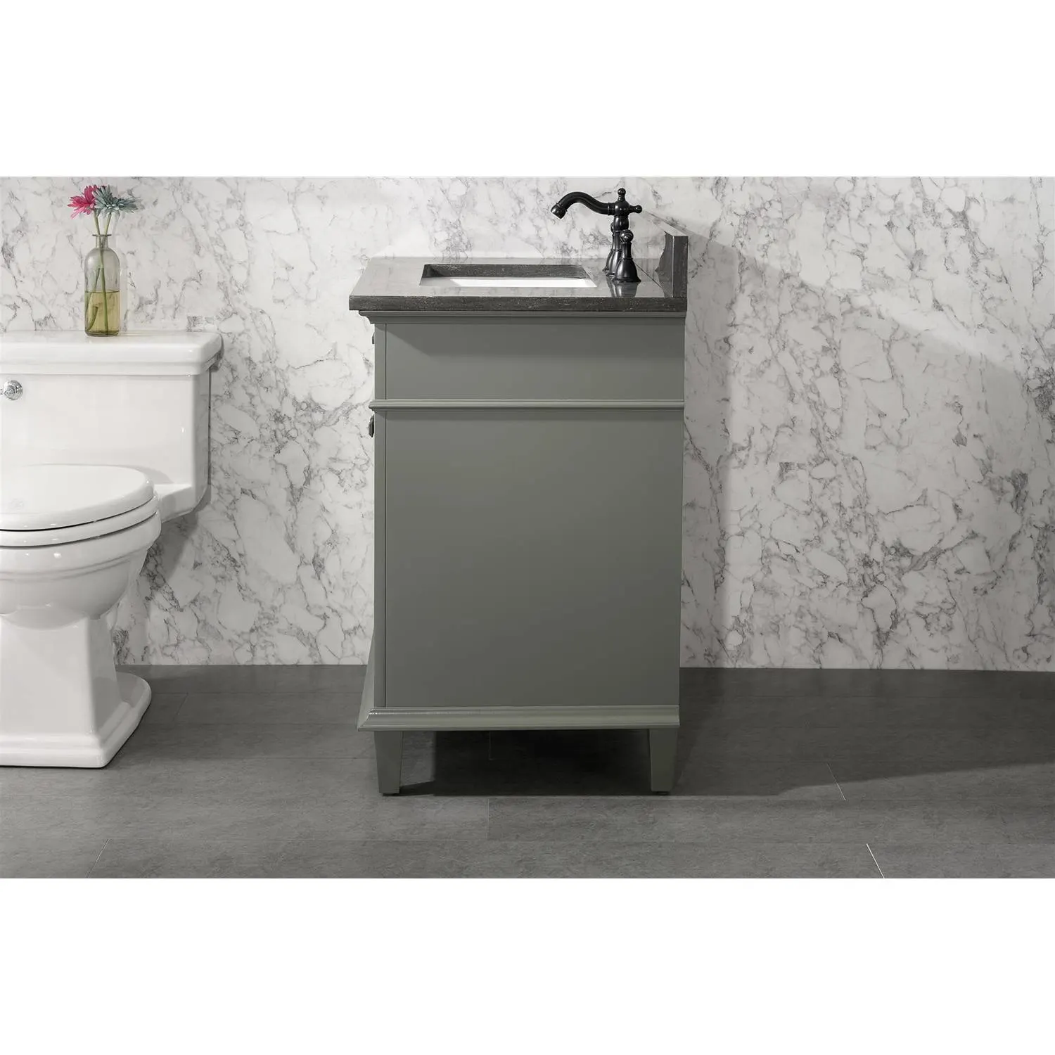 Legion Furniture 30 Inch Blue Lime Stone Top Pewter Green Vanity Cabinet - image 12