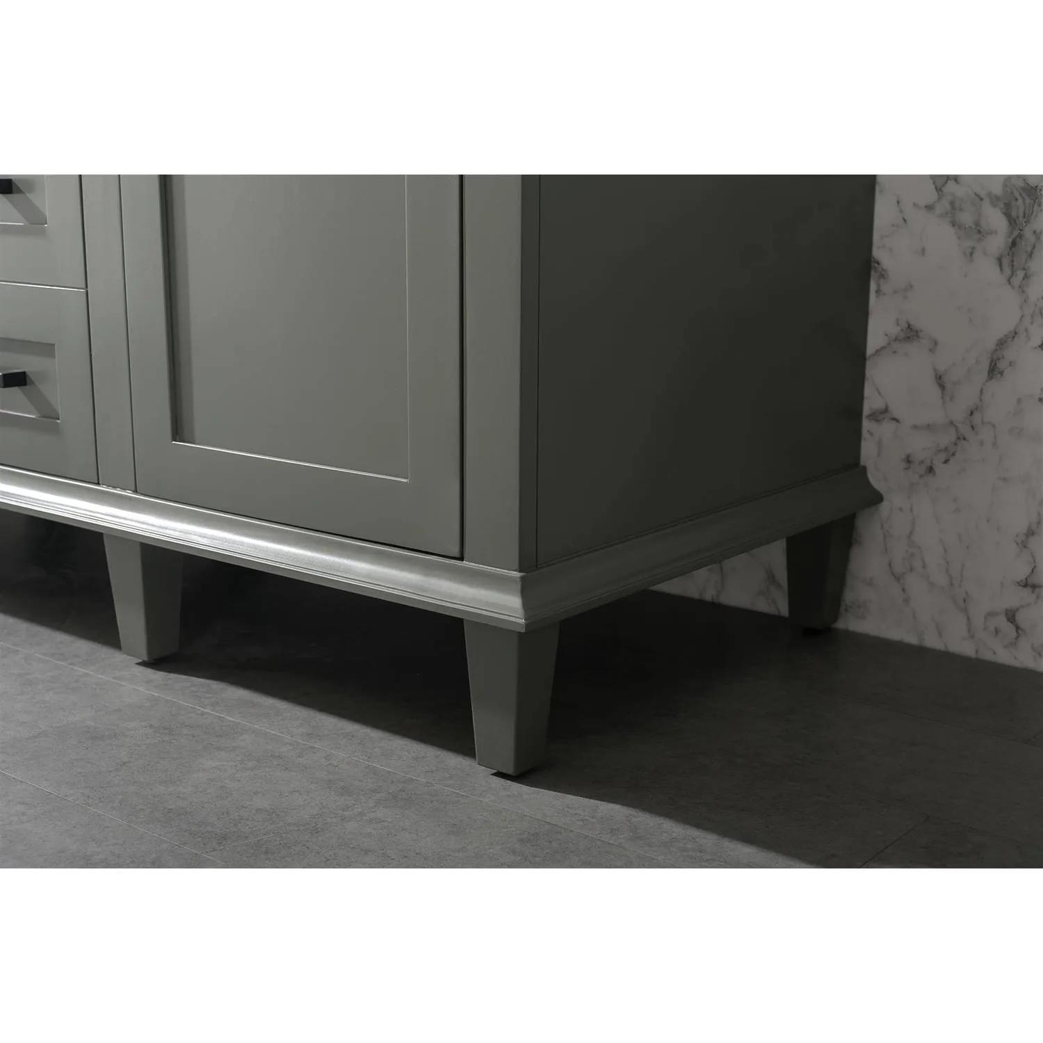 Legion Furniture 54 Inch Blue Lime Stone Top Pewter Green Vanity Cabinet - image 5