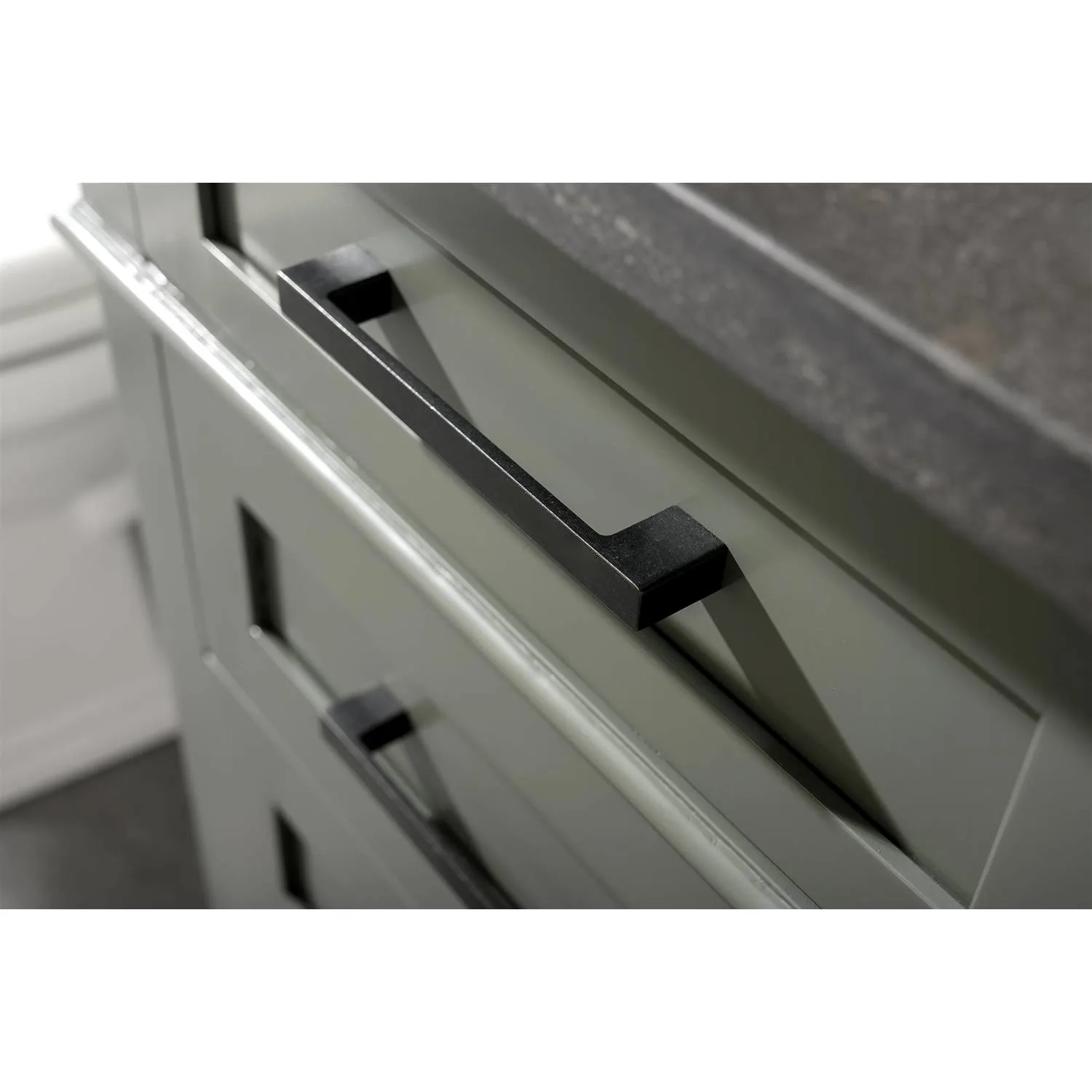 Legion Furniture 60 Inch Blue Lime Stone Top Pewter Green Vanity Cabinet - image 10