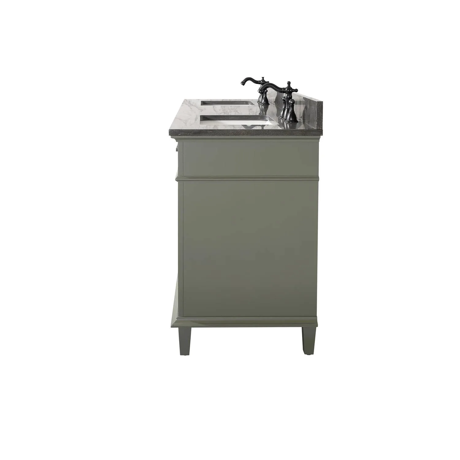 Legion Furniture 72 Inch Blue Lime Stone Top Pewter Green Vanity Cabinet - image 20