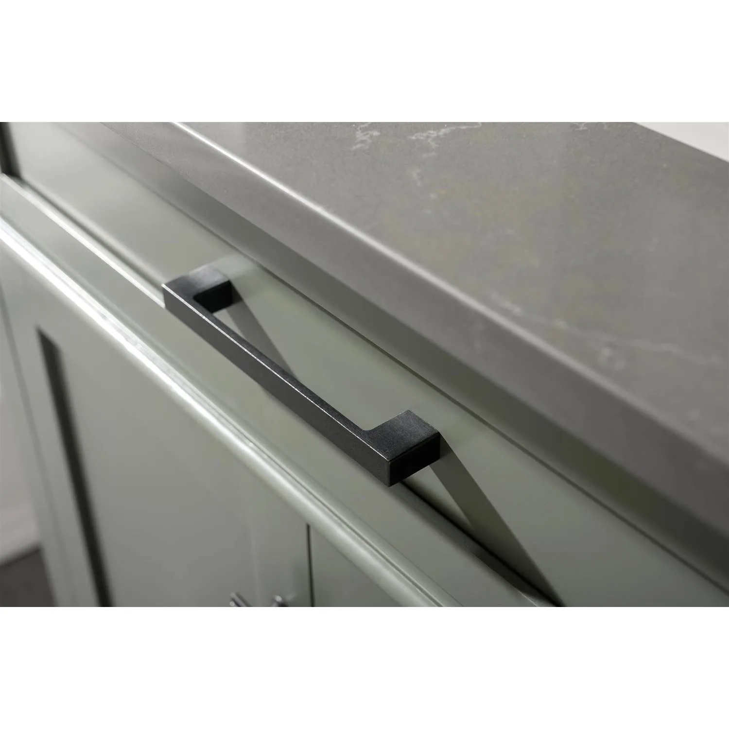 Legion Furniture 80 Inch Blue Lime Stone Top Pewter Green Vanity Cabinet - image 8