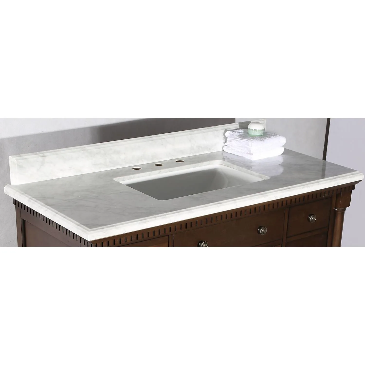 Legion Furniture 48 Inch Carrara White Top Ceramic Sink Vanity Cabinet - image 11