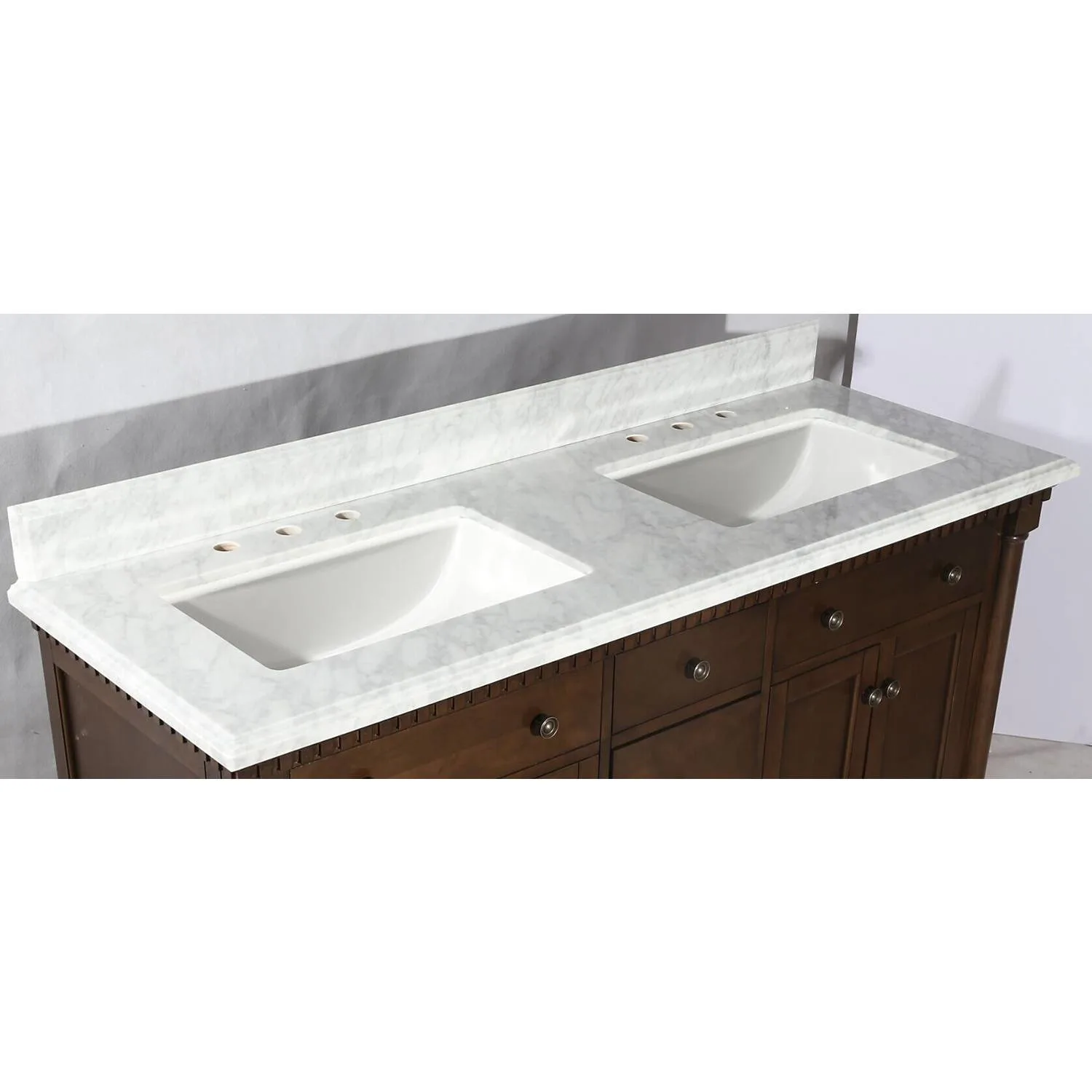 Legion Furniture 60 Inch Carrara White Top Ceramic Sink Vanity Cabinet - image 3