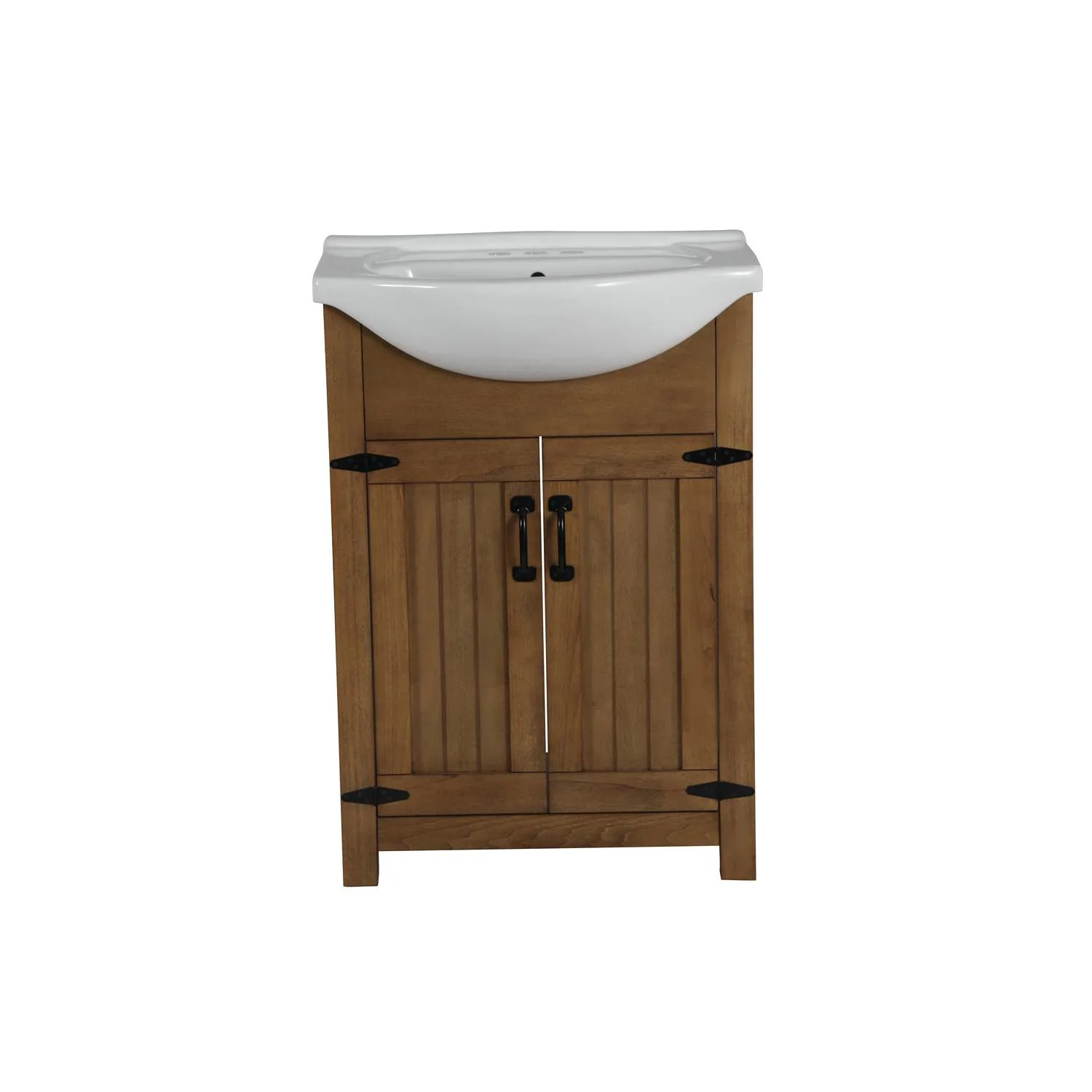 Legion Furniture 24 Inch White Ceramic Top and Sink Vanity Cabinet