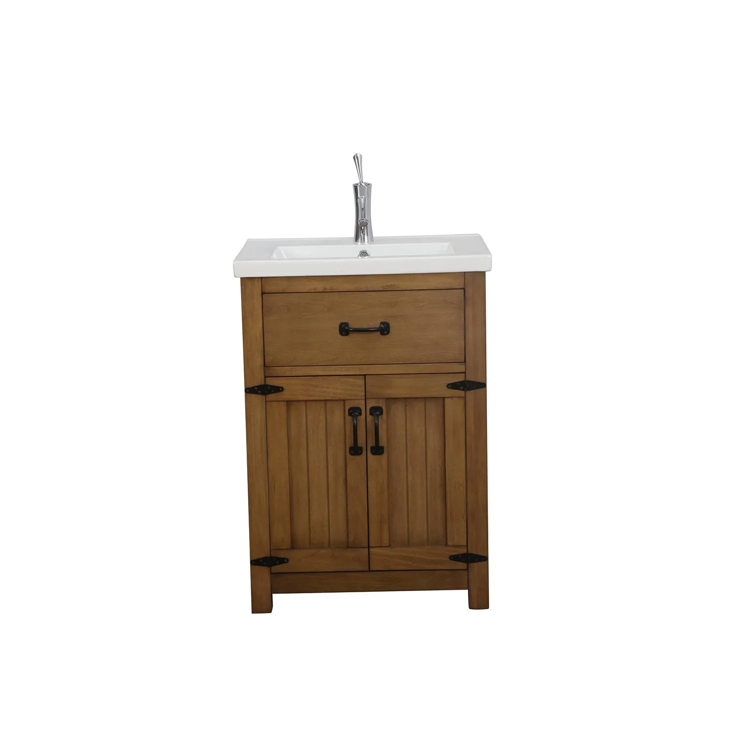 Legion Furniture 24 Inch White Ceramic Top and Sink Vanity Cabinet