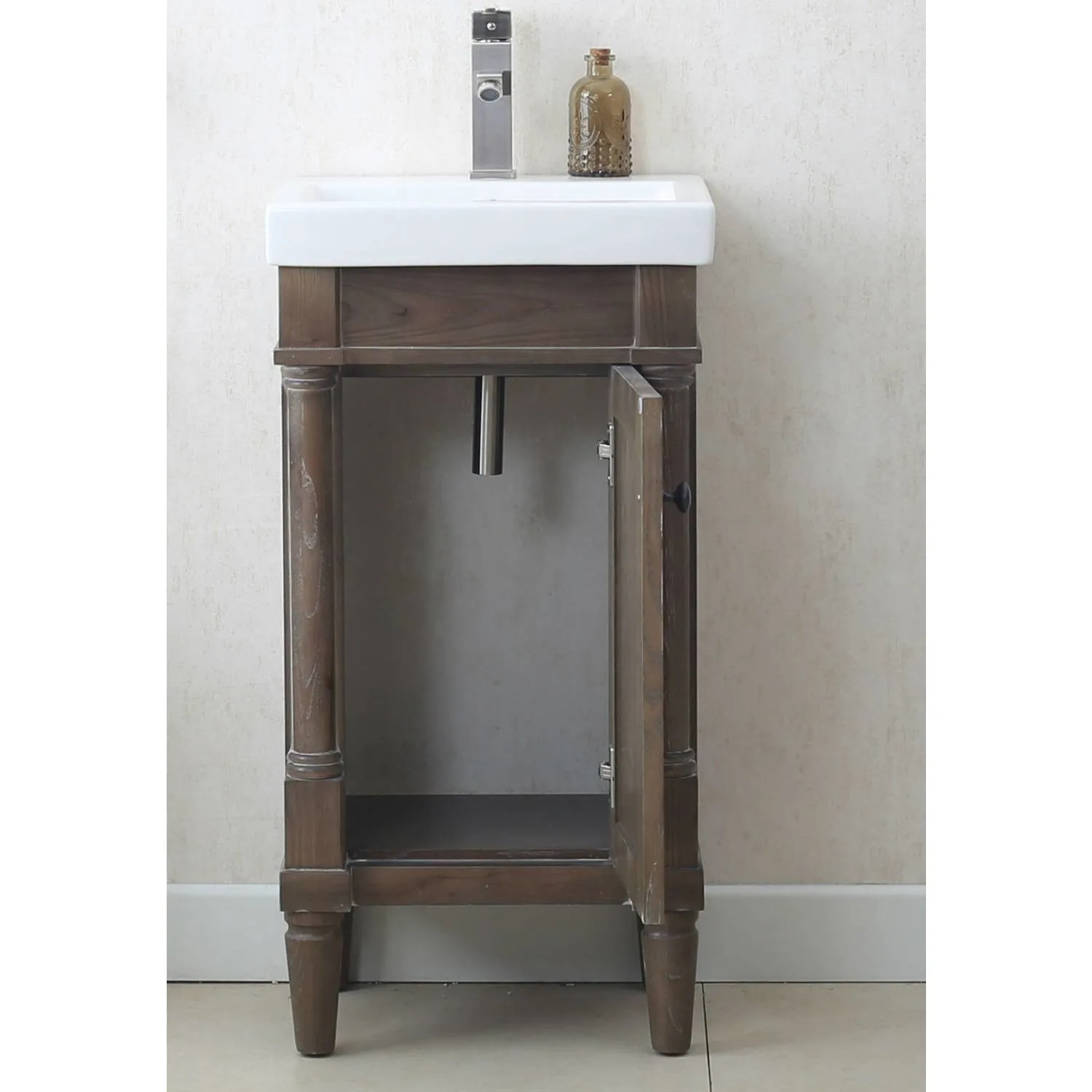 Legion Furniture 18 Inch White Porcelain Top and Sink Vanity Cabinet - image 14