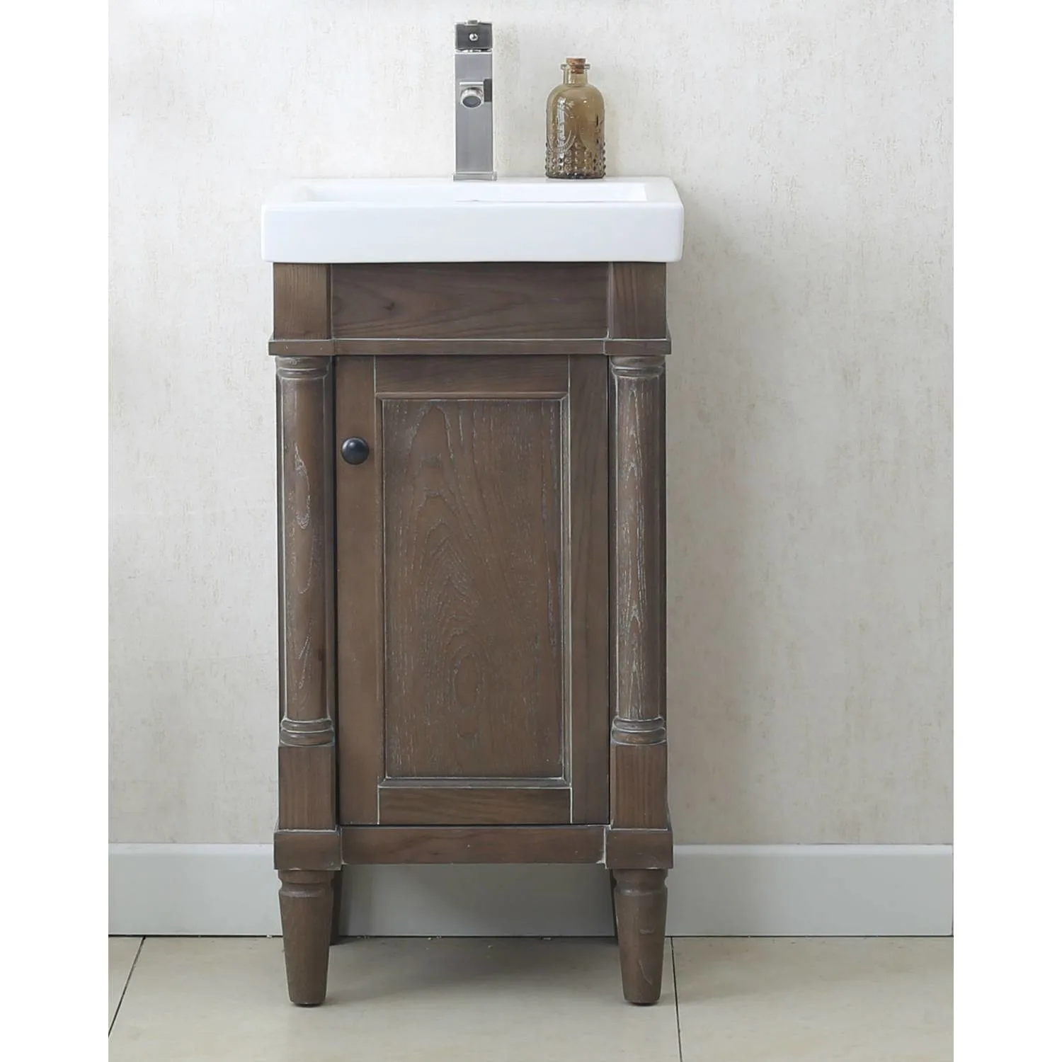 Legion Furniture 18 Inch White Porcelain Top and Sink Vanity Cabinet - image 3
