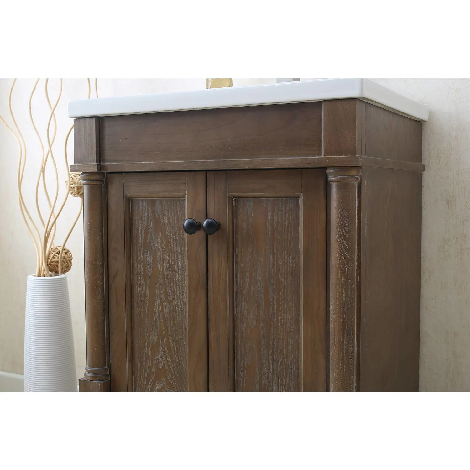 Legion Furniture 24 Inch White Porcelain Top and Sink Vanity Cabinet - image 6