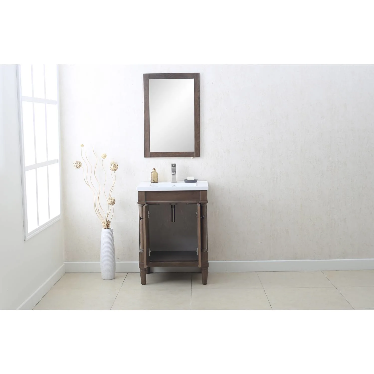 Legion Furniture 24 Inch White Porcelain Top and Sink Vanity Cabinet - image 10