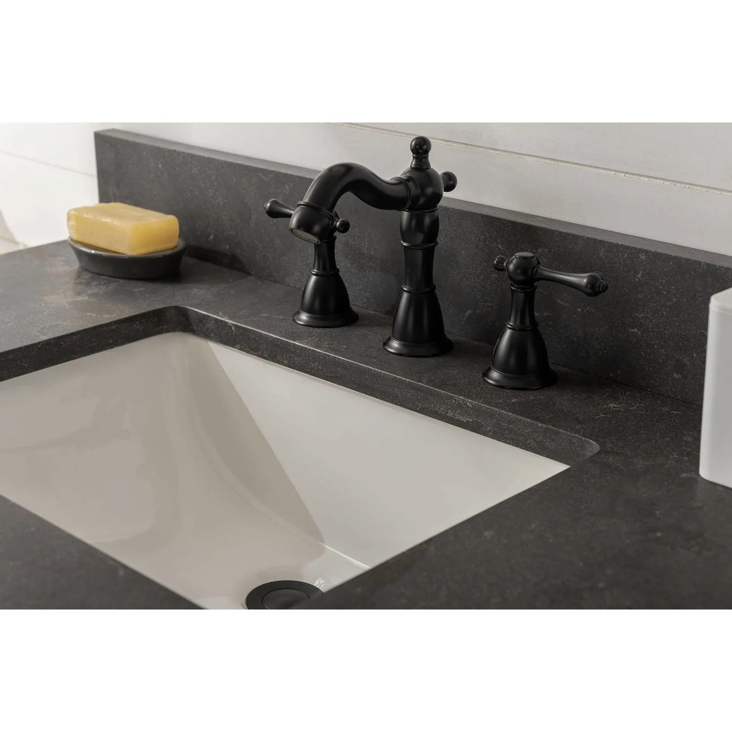 Legion Furniture 36 Inch Blue Limestone Top Ceramic Sink Vanity Cabinet - image 5