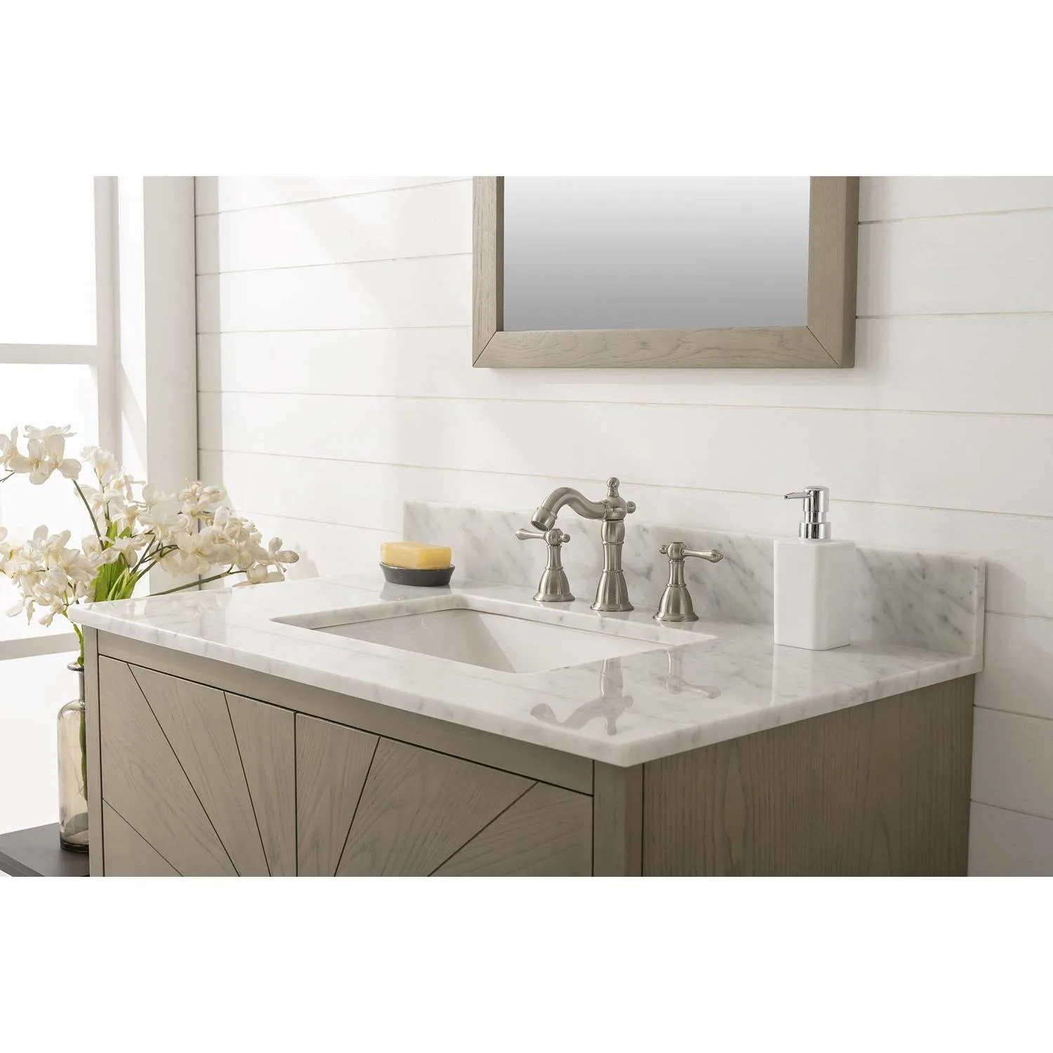 Legion Furniture 36 Inch Carrara White Top Ceramic Sink Vanity Cabinet - image 5