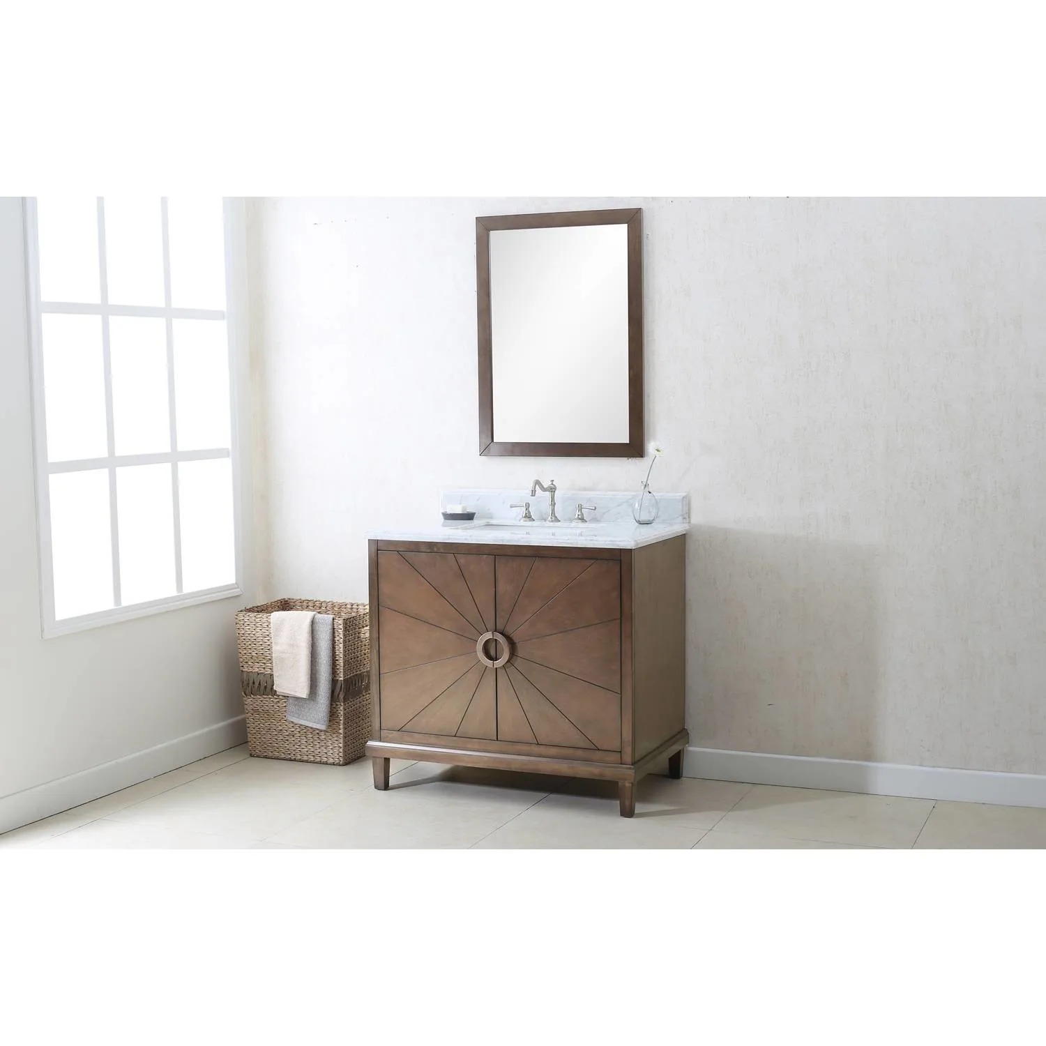 Legion Furniture 36 Inch Carrara White Top Ceramic Sink Vanity Cabinet - image 13