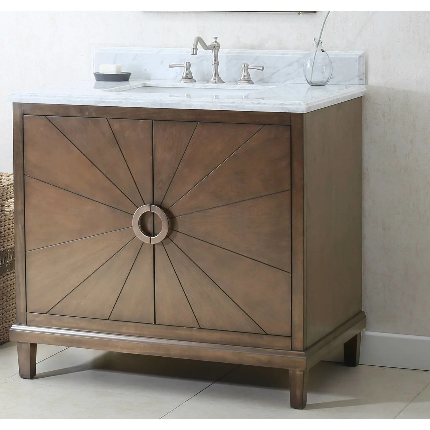 Legion Furniture 36 Inch Carrara White Top Ceramic Sink Vanity Cabinet - image 14