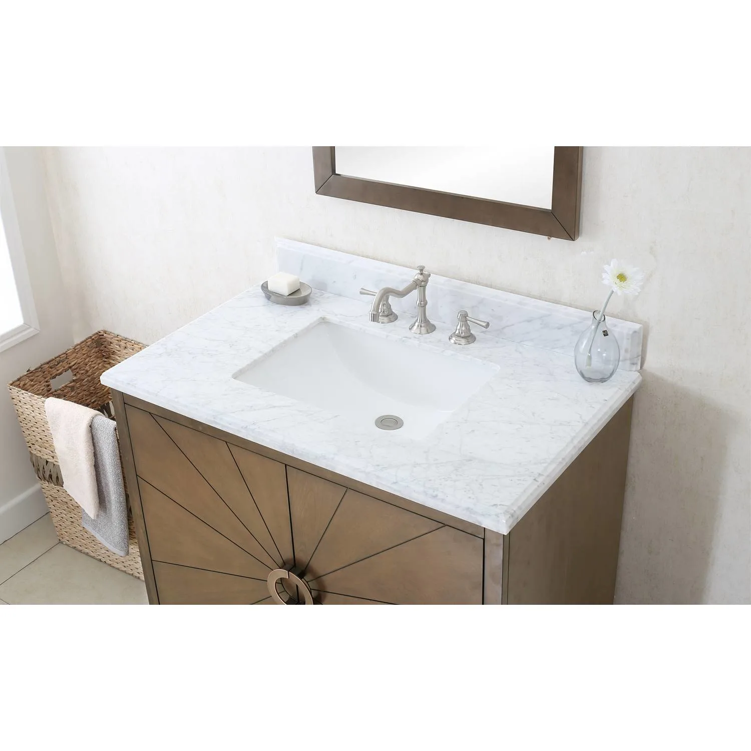 Legion Furniture 36 Inch Carrara White Top Ceramic Sink Vanity Cabinet - image 16
