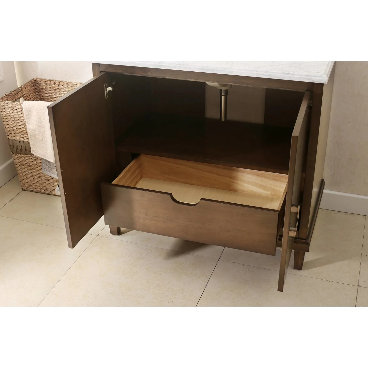 Legion Furniture 36 Inch Carrara White Top Ceramic Sink Vanity Cabinet - image 8