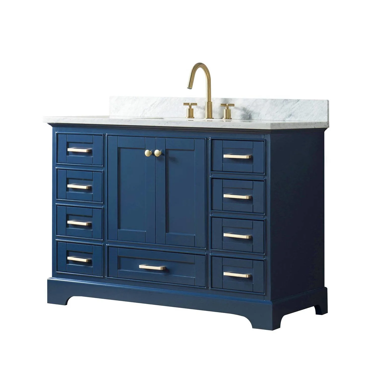 Legion Furniture 48 Inch Carrara White Top Square Basin Vanity Cabinet - image 5