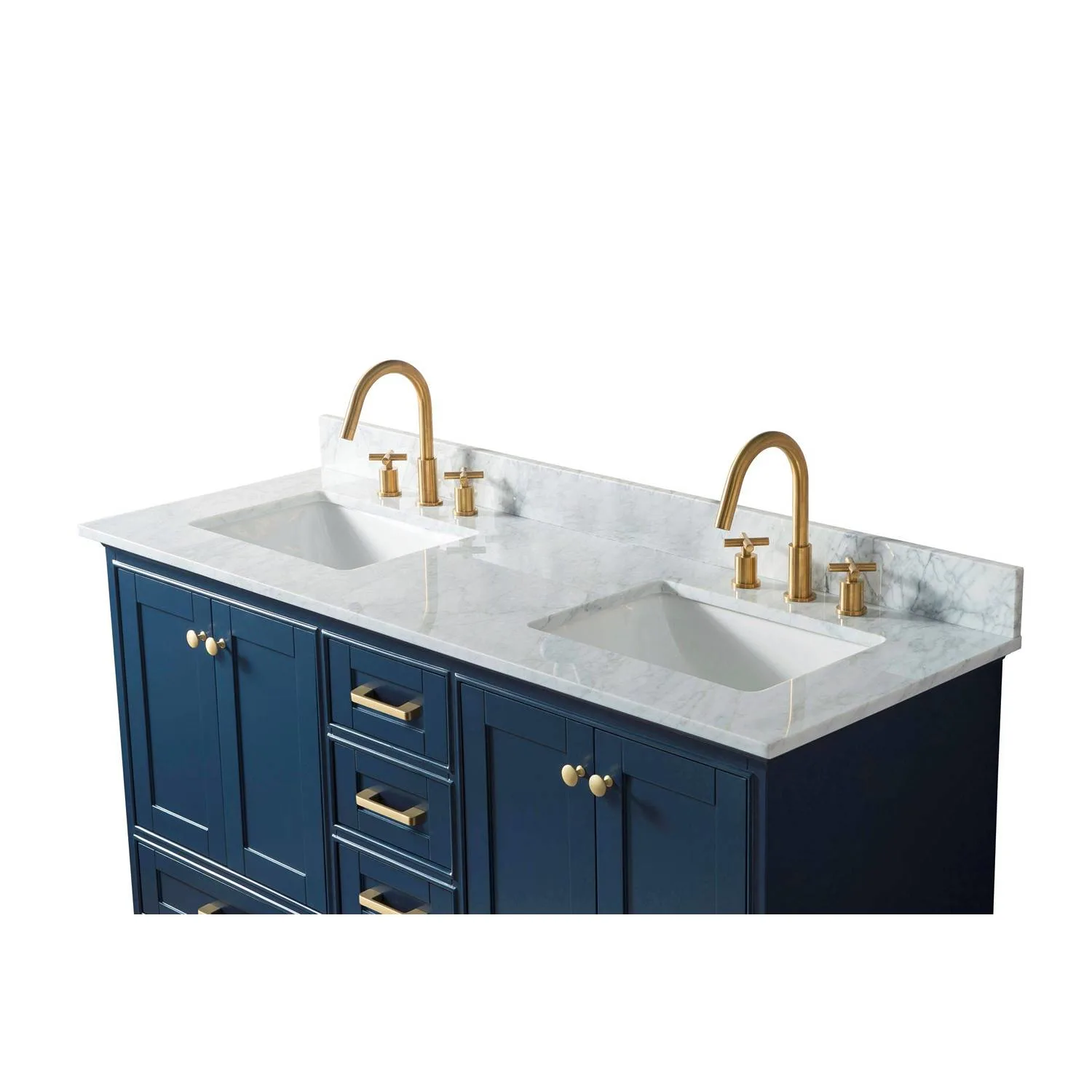 Legion Furniture 60 Inch Carrara White Top Square Basin Vanity Cabinet - image 8