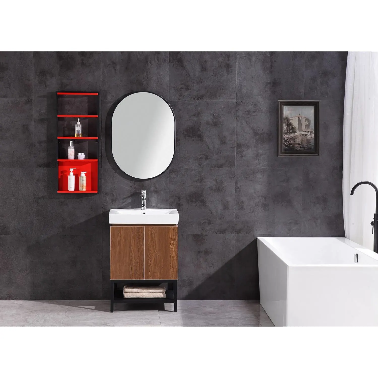 Legion Furniture 24 Inch White Ceramic Top and Sink Vanity Cabinet - image 6