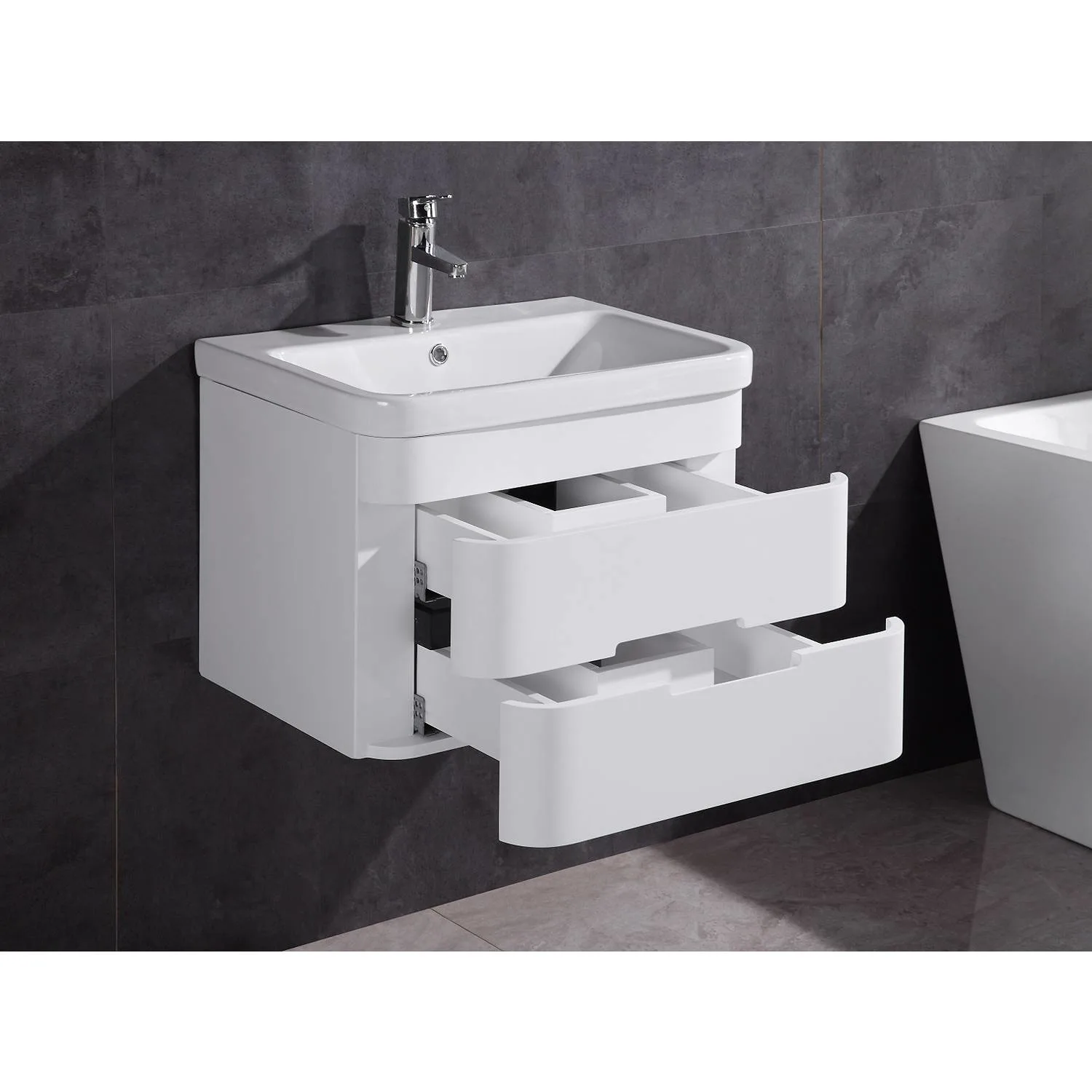 Legion Furniture 24 Inch White Ceramic Top and Sink Vanity Cabinet - image 6