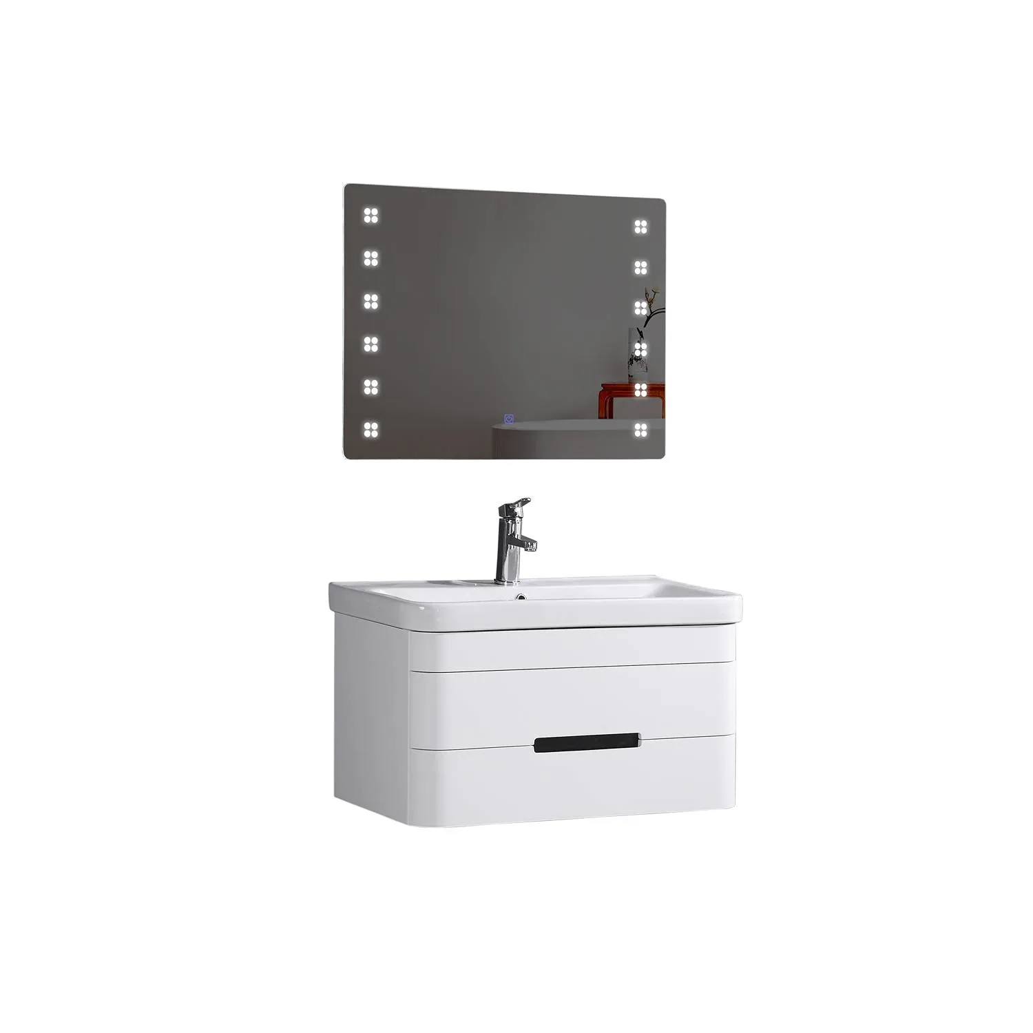 Legion Furniture 32 Inch White Ceramic Top and Sink Vanity Cabinet