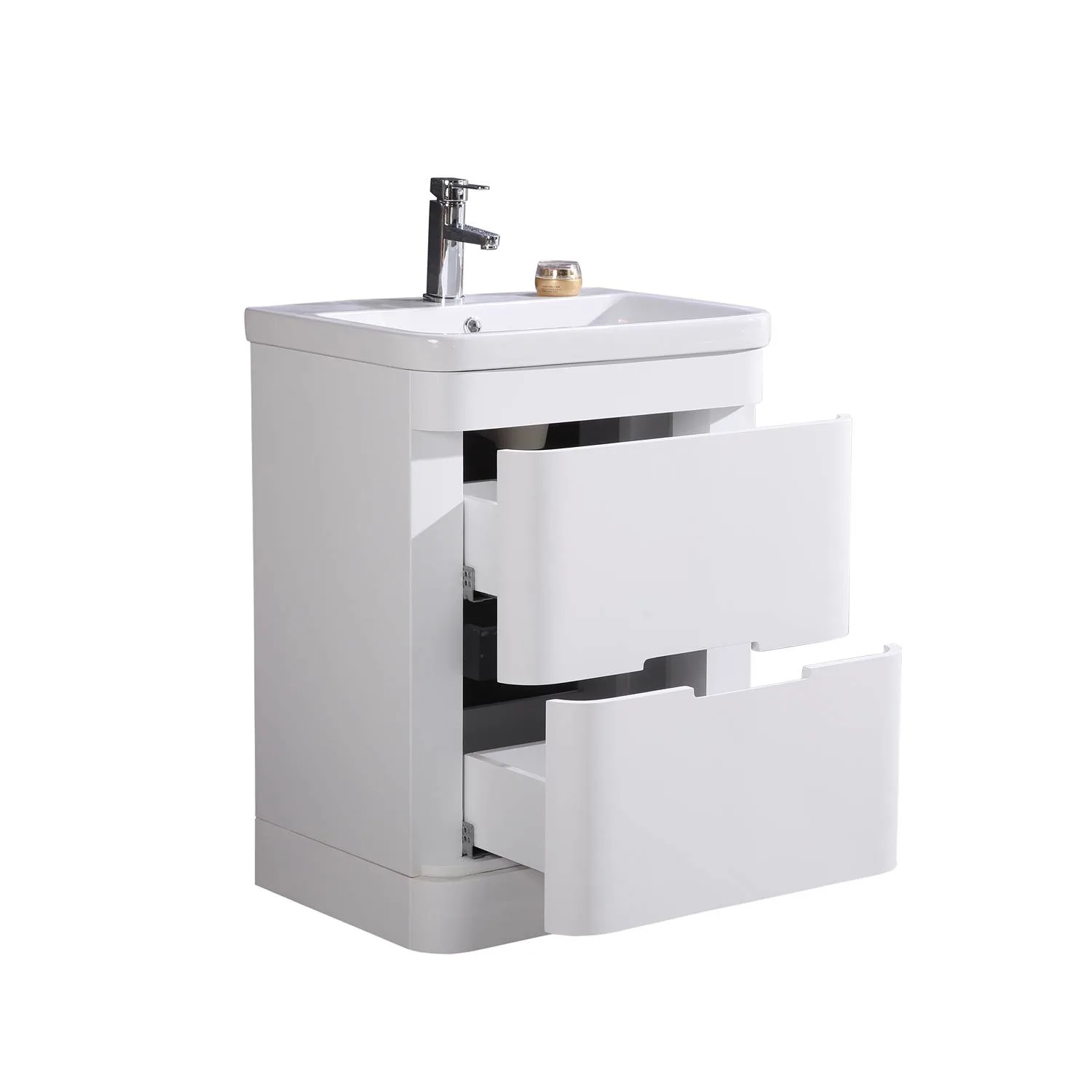 Legion Furniture 24 Inch White Ceramic Top and Sink Vanity Cabinet - image 3