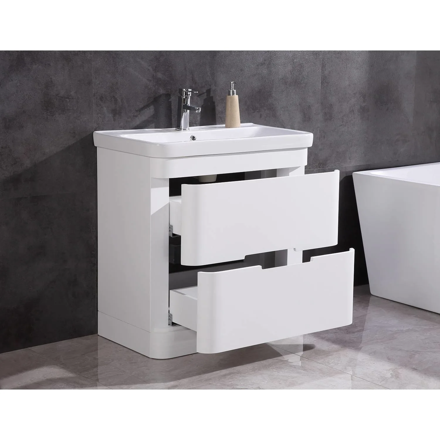 Legion Furniture 32 Inch White Ceramic Top and Sink Vanity Cabinet - image 6