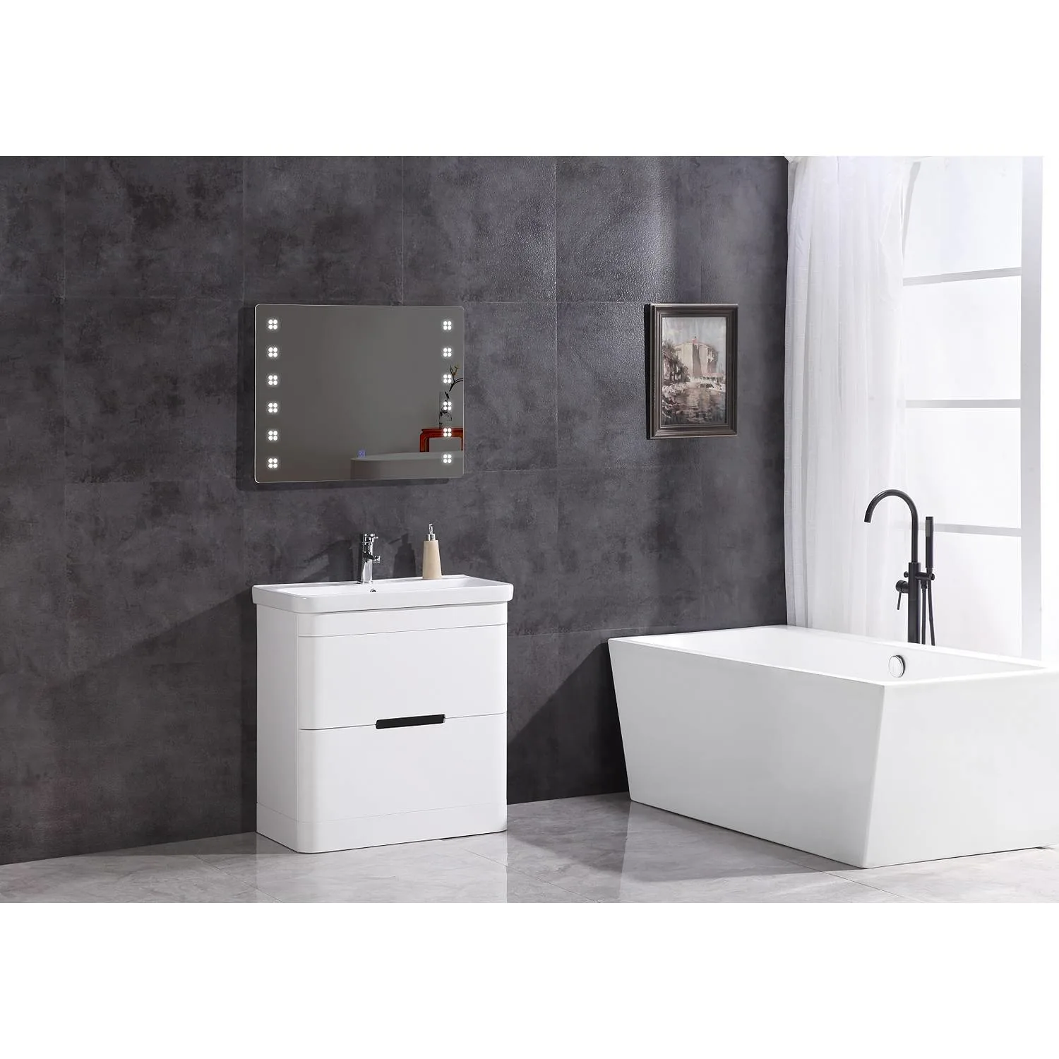 Legion Furniture 32 Inch White Ceramic Top and Sink Vanity Cabinet - image 7