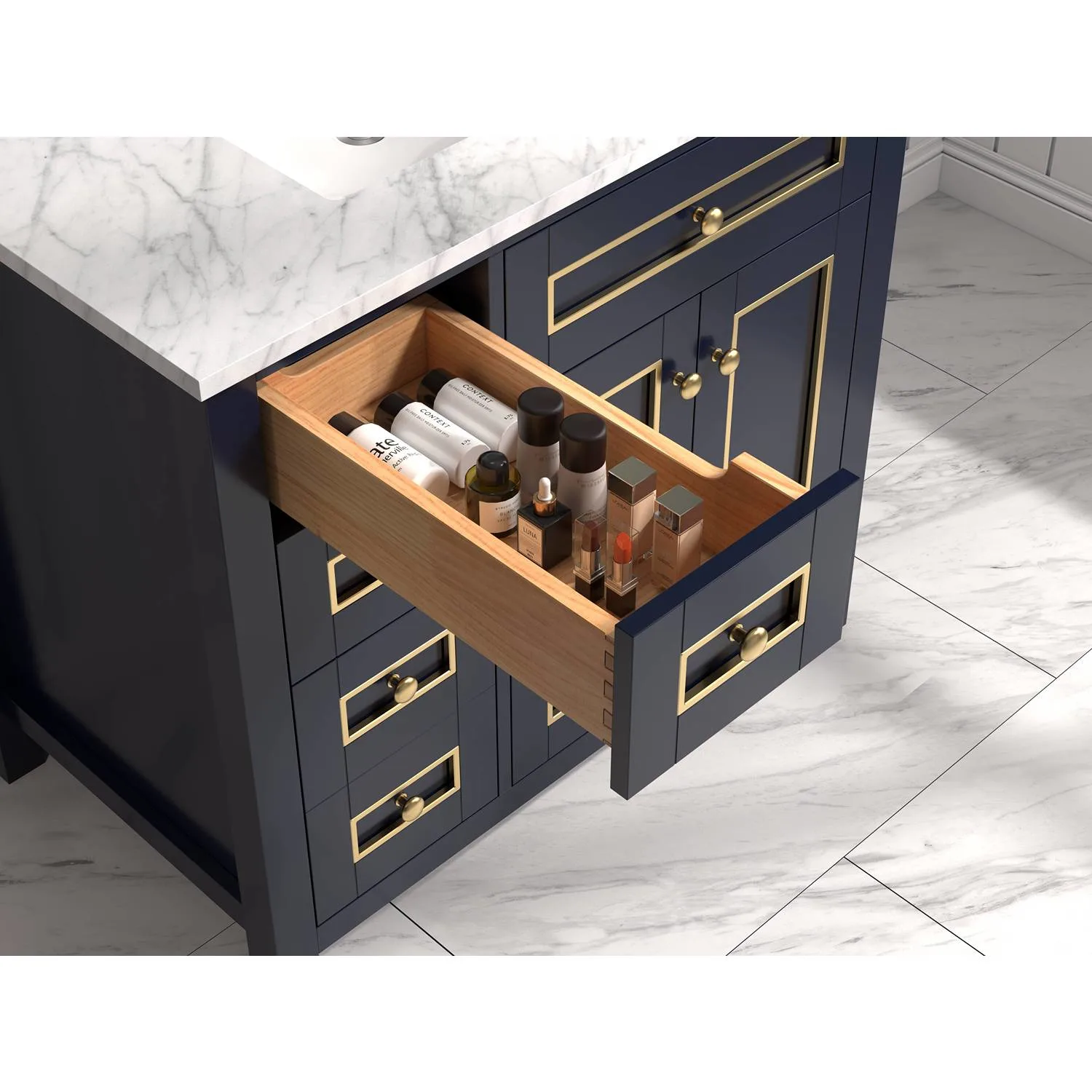 Legion Furniture 36 Inch Carrara White Top Ceramic Sink Vanity Cabinet - image 3