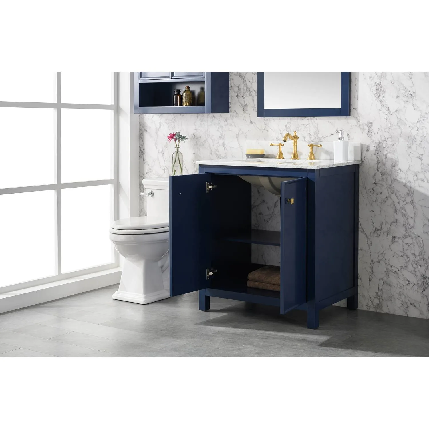 Legion Furniture 30 Inch Carrara White Top Ceramic Sink Vanity Cabinet - image 14
