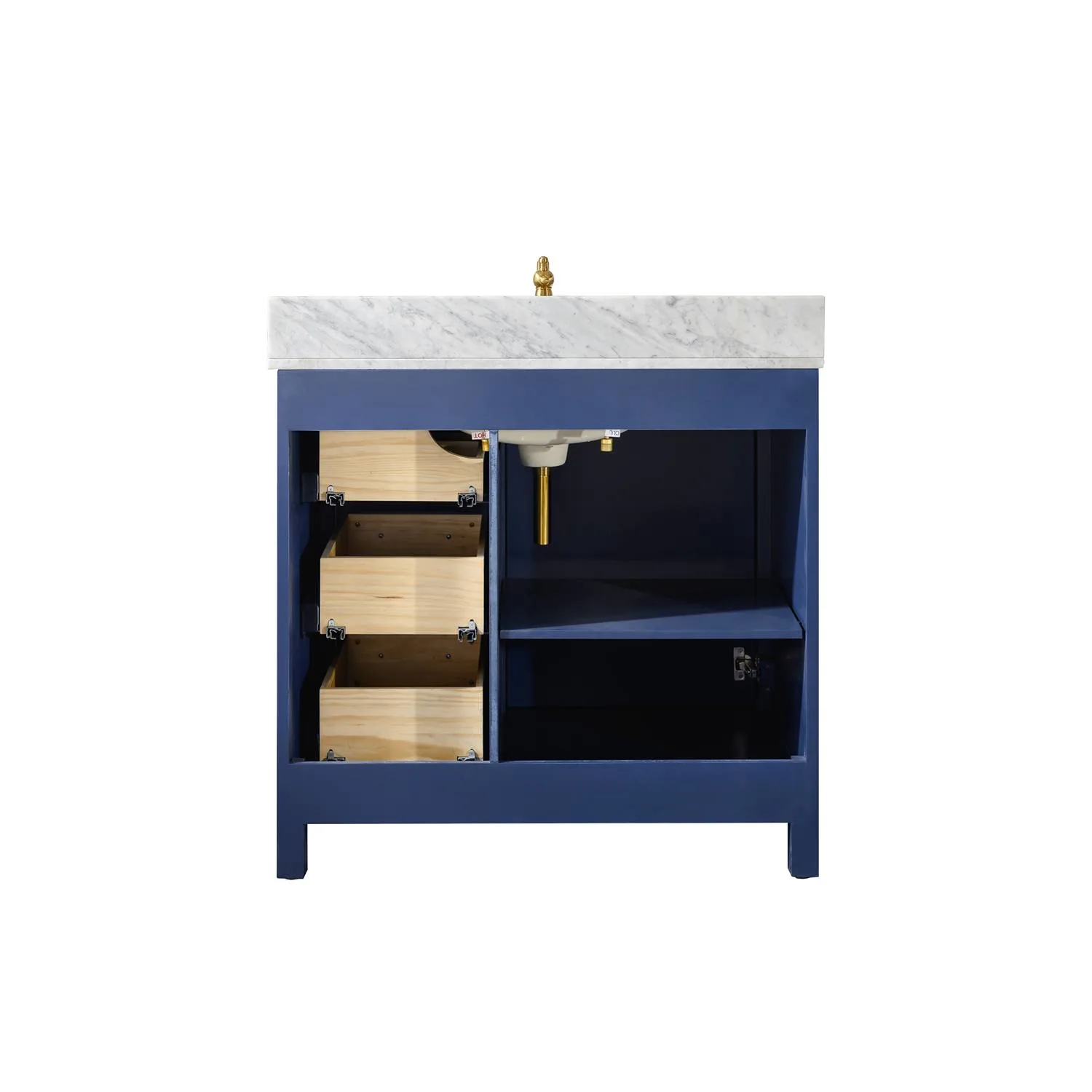 Legion Furniture 36 Inch Carrara White Top Ceramic Sink Vanity Cabinet - image 11