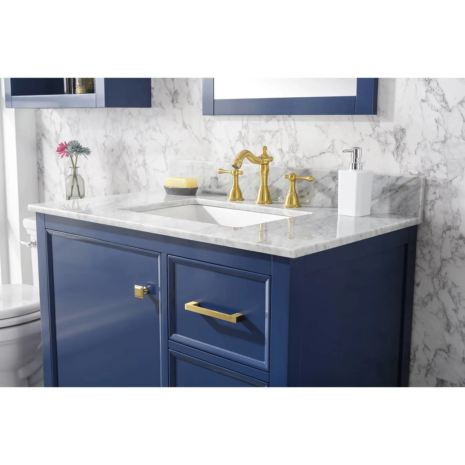 Legion Furniture 36 Inch Carrara White Top Ceramic Sink Vanity Cabinet - image 4