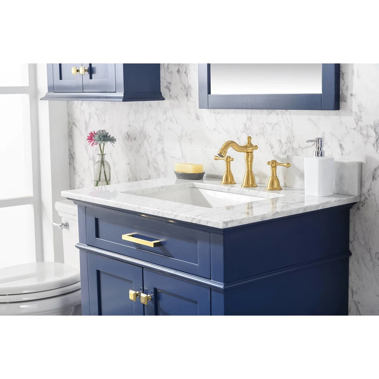 Legion Furniture 30 Inch Carrara White Top Ceramic Sink Vanity Cabinet - image 4