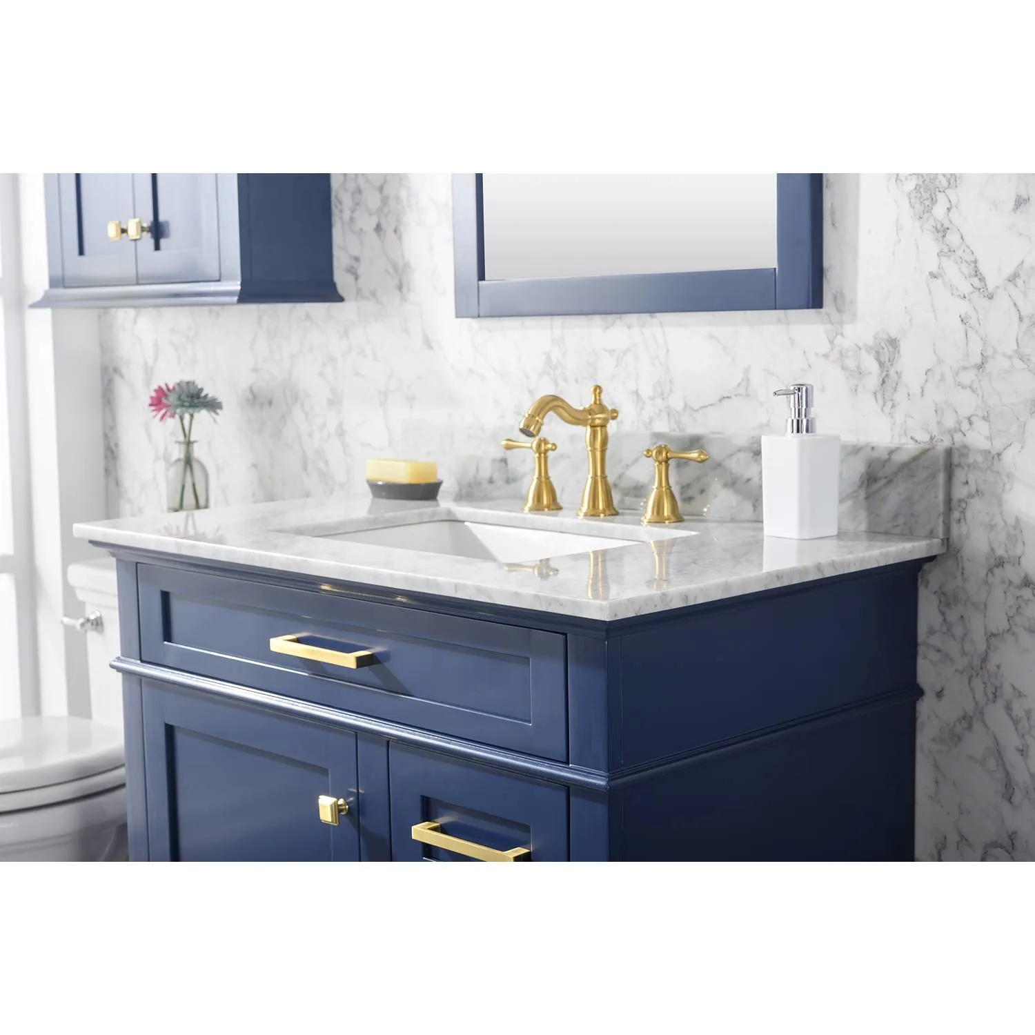 Legion Furniture 36 Inch Carrara White Top Ceramic Sink Vanity Cabinet - image 4