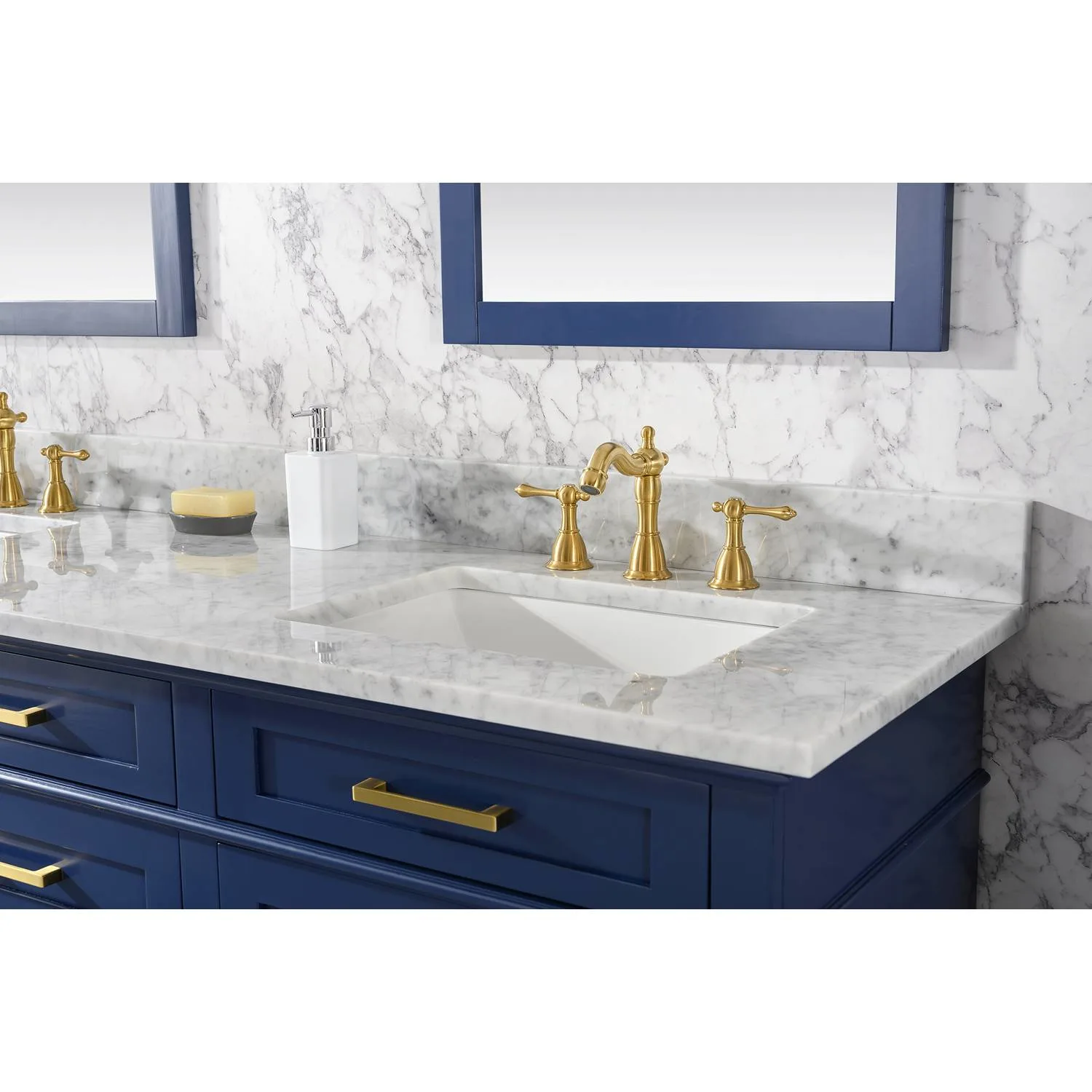 Legion Furniture 72 Inch Carrara White Top Double Sink Vanity Cabinet - image 5