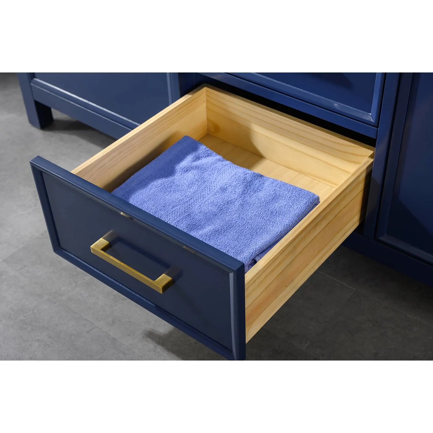 Legion Furniture 60 Inch Carrara White Top Double Sink Vanity Cabinet - image 8