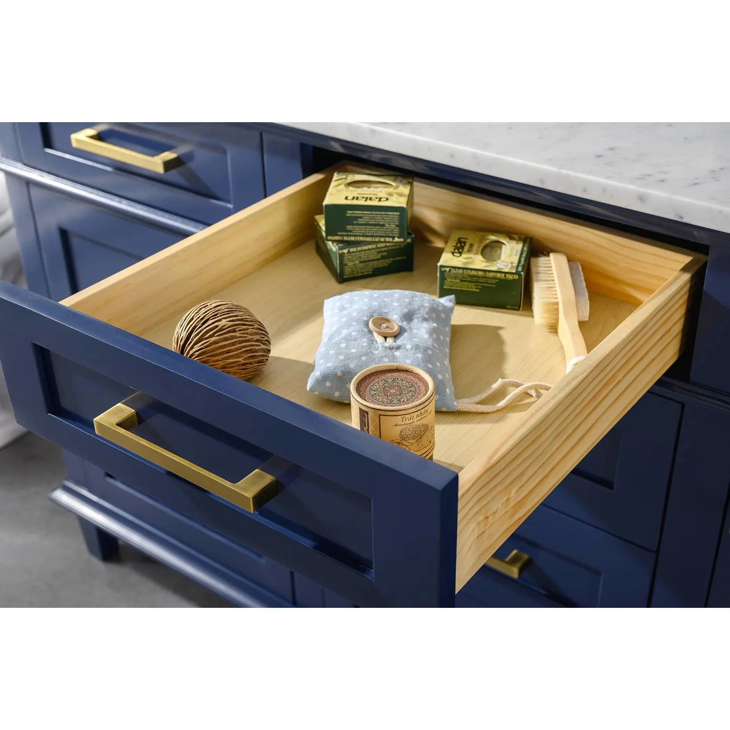 Legion Furniture 60 Inch Carrara White Top Double Sink Vanity Cabinet - image 10