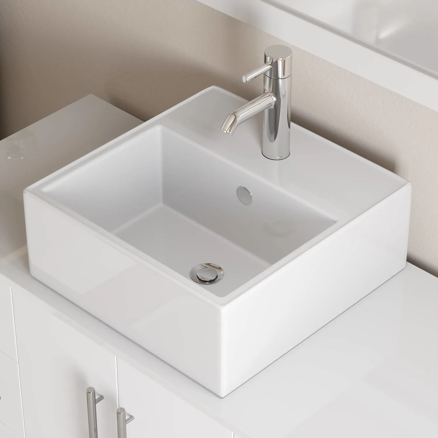 Cambridge Plumbing Complete 48 Inch White Porcelain White Vanity Set - image 2