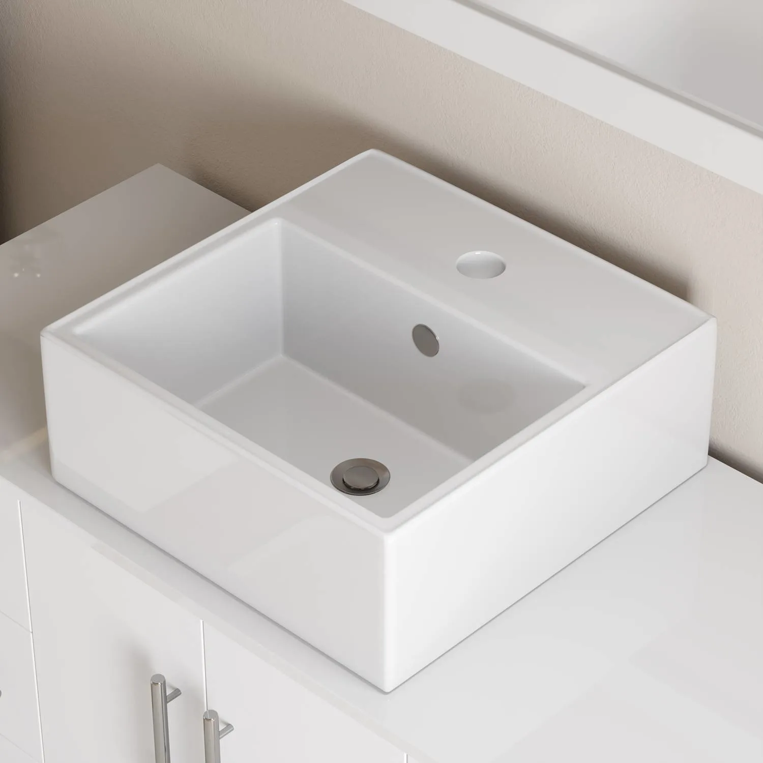 Cambridge Plumbing Complete 48 Inch White Porcelain White Vanity Set - image 5