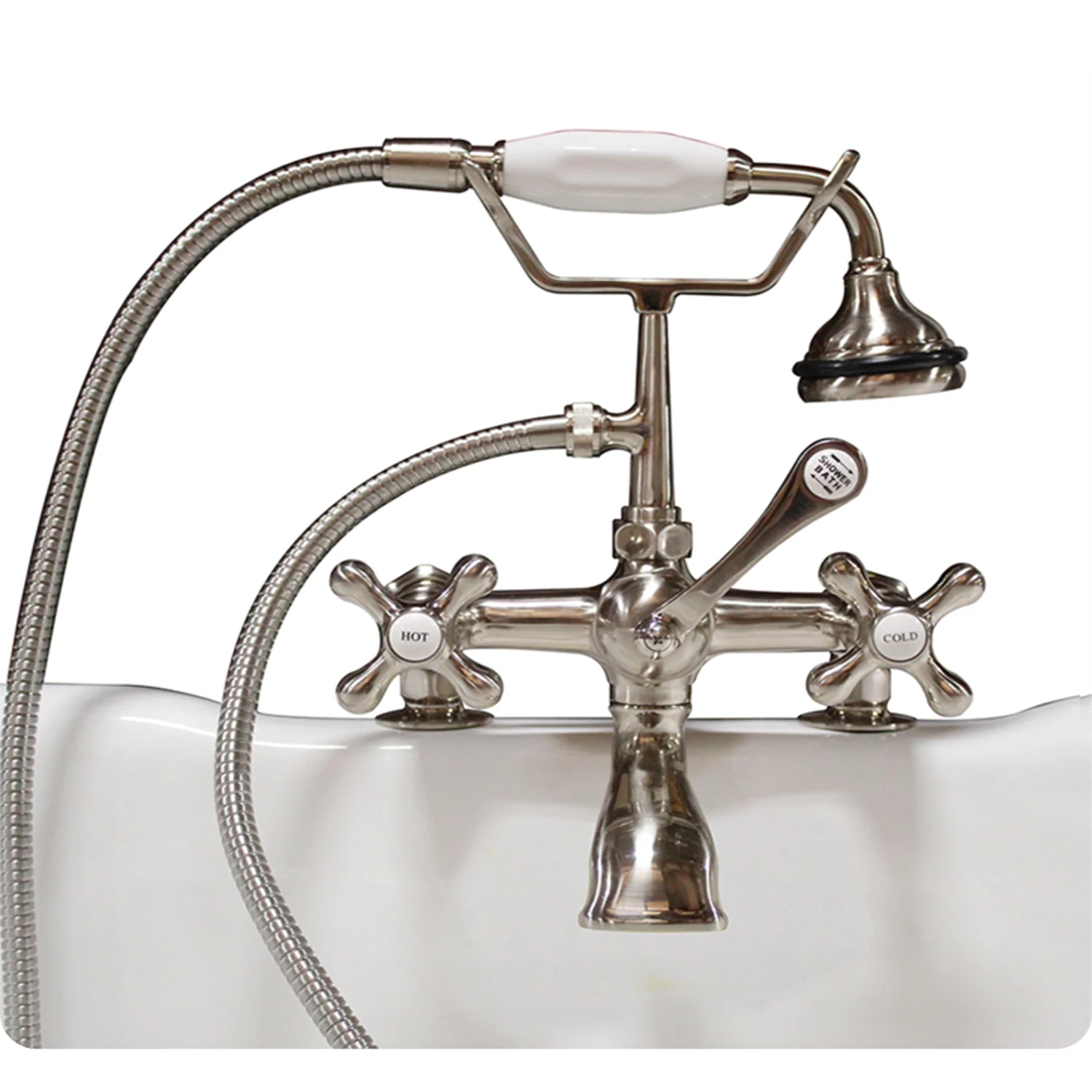 Cambridge Plumbing 13 Inch Deck Mount With Shower Tub Filler Faucet
