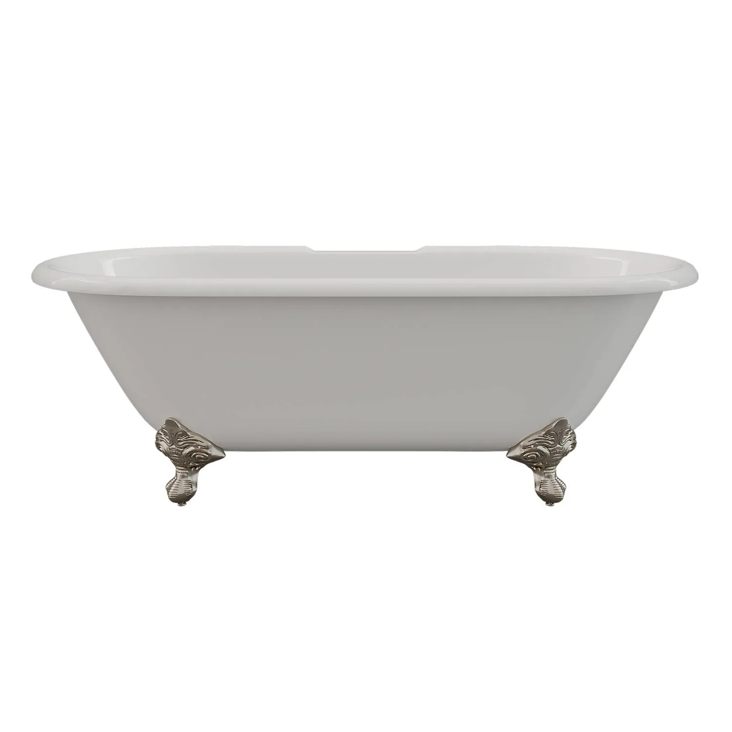 Cambridge Plumbing 66 Inch Double Ended Clawfoot Cast Iron Bathtub