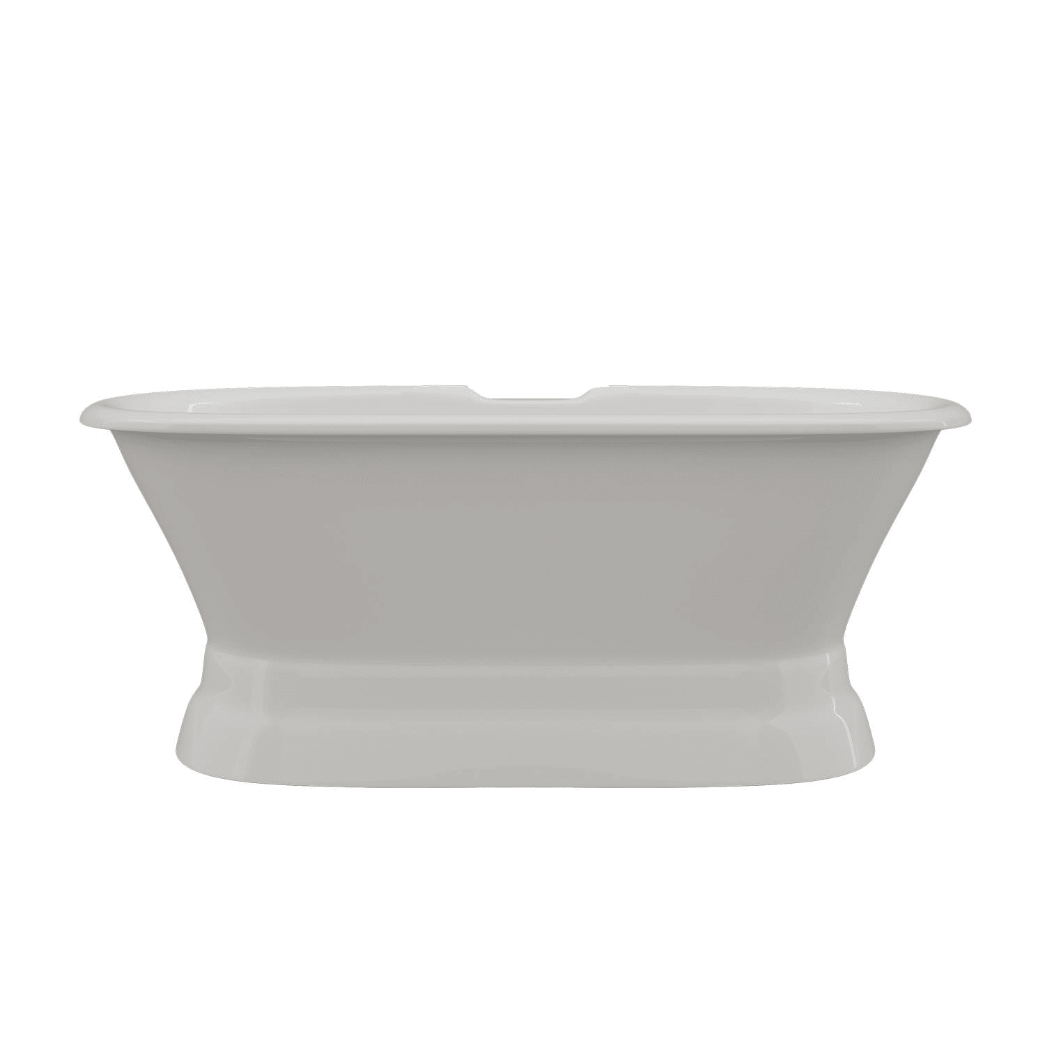 Cambridge Plumbing 66 Inch Double Ended Pedestal Cast Iron Bathtub - image 1