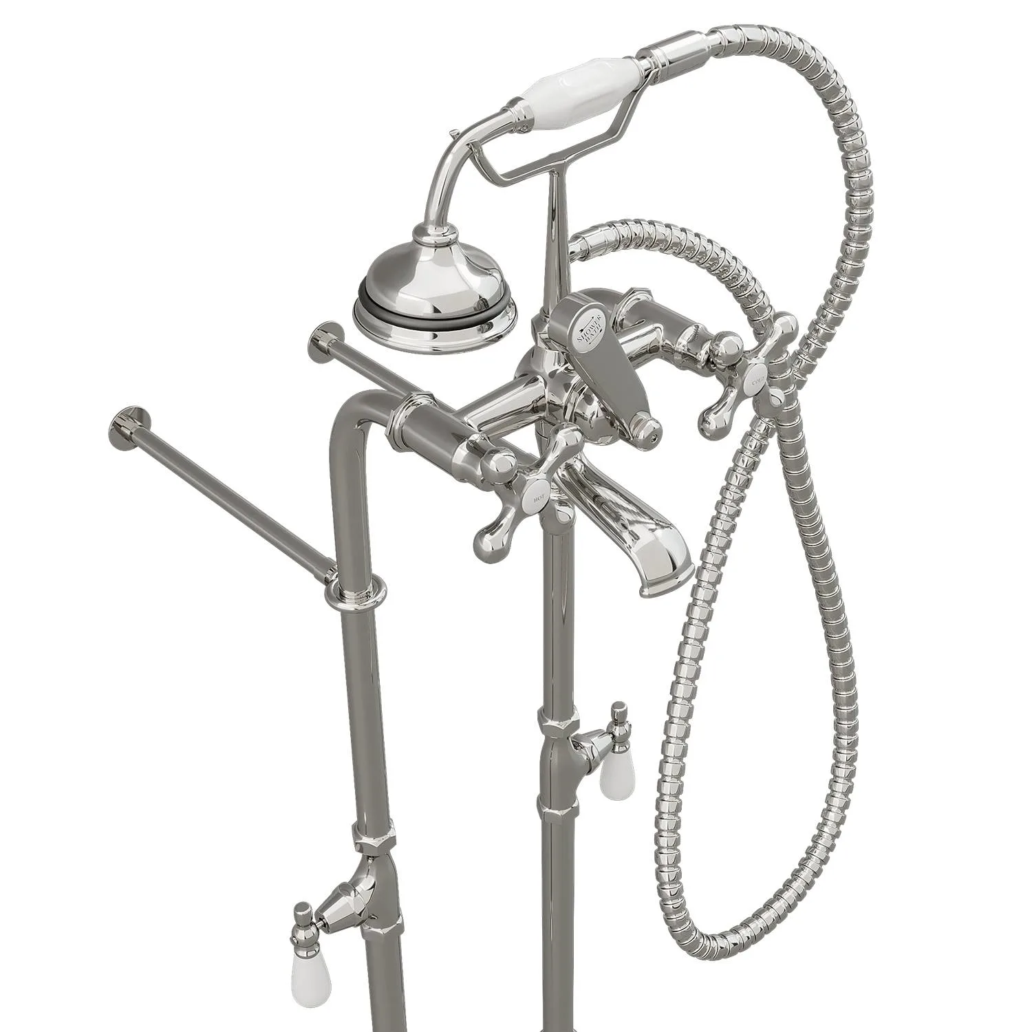 Cambridge Plumbing 5 Inch Floor Standing British Telephone Faucet - image 2