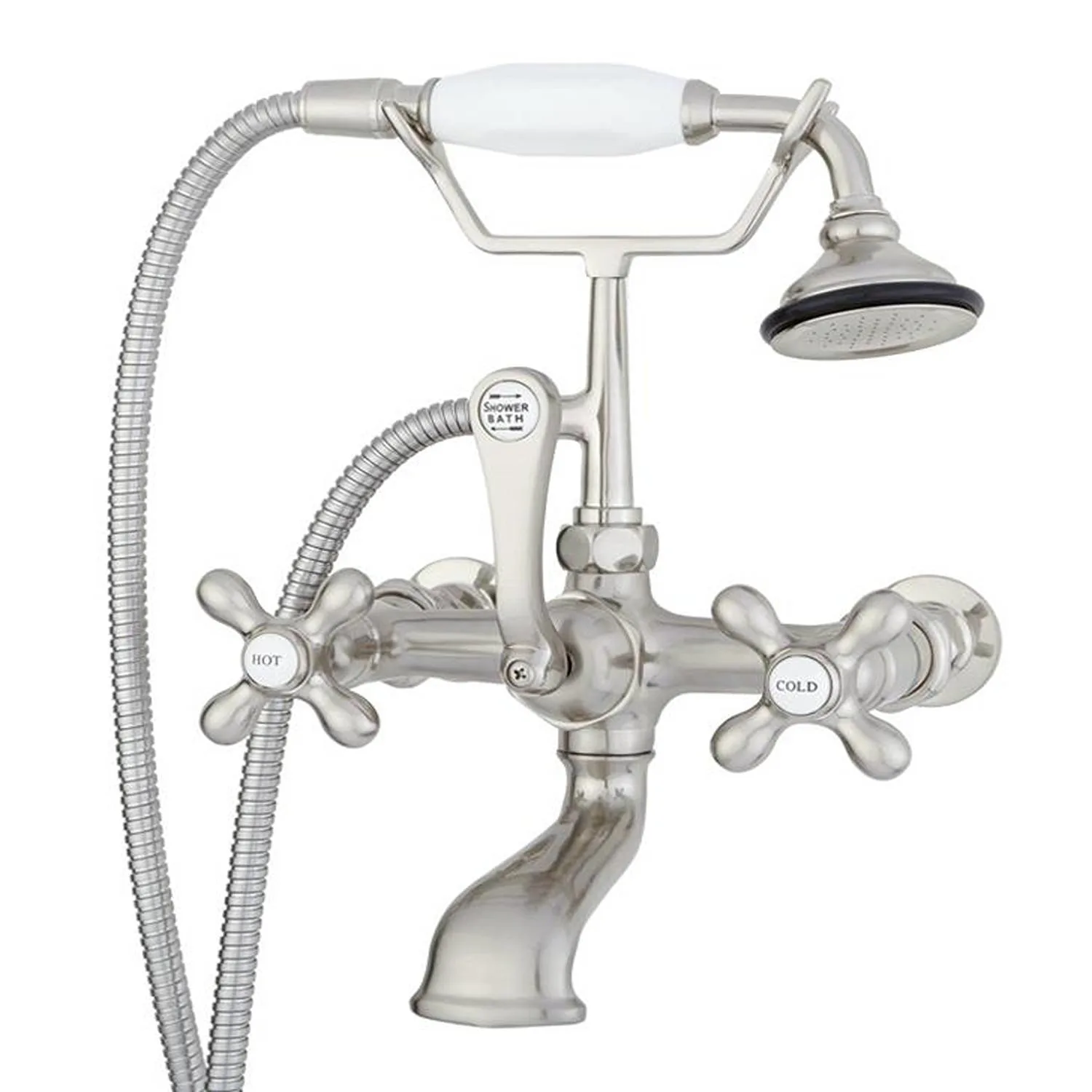 Cambridge Plumbing 12 Inch Wall Mount With Shower British Telephone Faucet